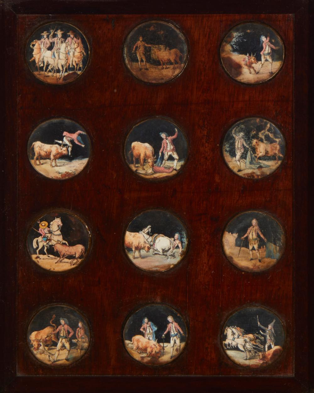 A SET OF FRAMED BULLFIGHTING TOREADOR