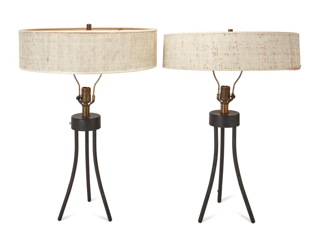 A PAIR OF MODERN TABLE LAMPSA pair 3c74b4