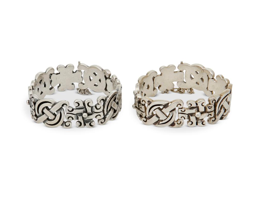 A PAIR OF WILLIAM SPRATLING SILVER BRACELETSA