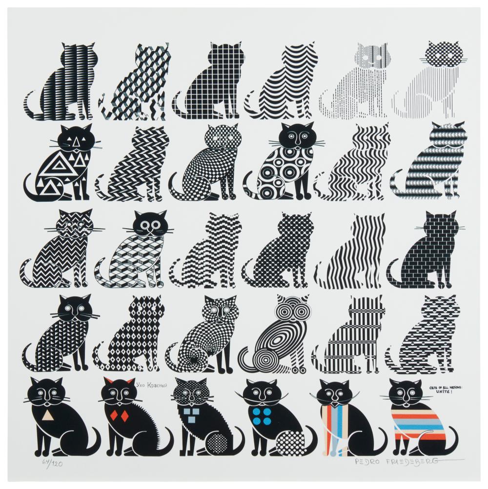 PEDRO FRIEDEBERG (B.1936), CATS OF