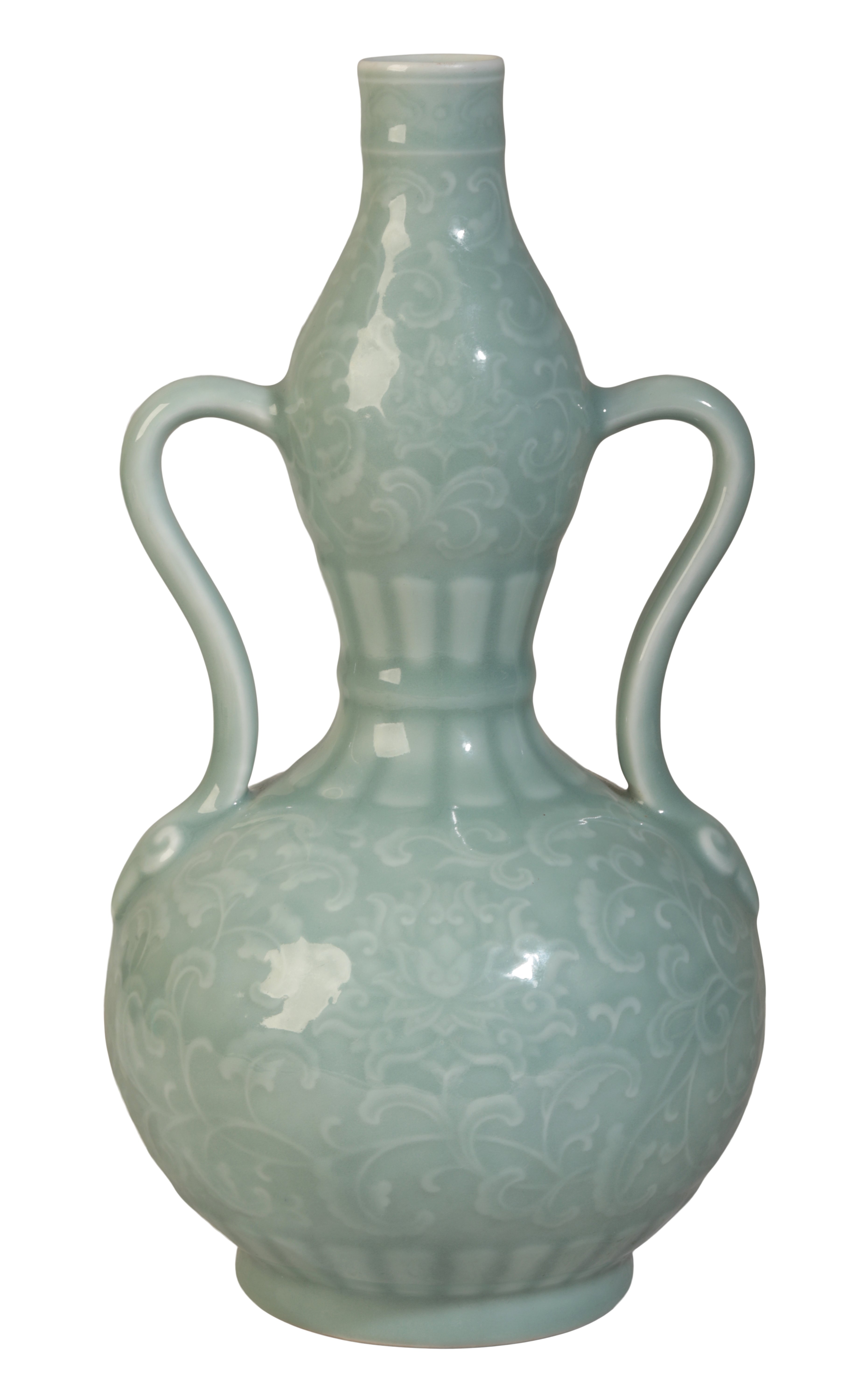 A FINE CHINESE CELADON DOUBLE BALUSTER 3c759c