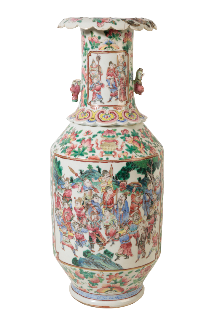 A CHINESE FAMILLE ROSE VERTE VASE 3c759d