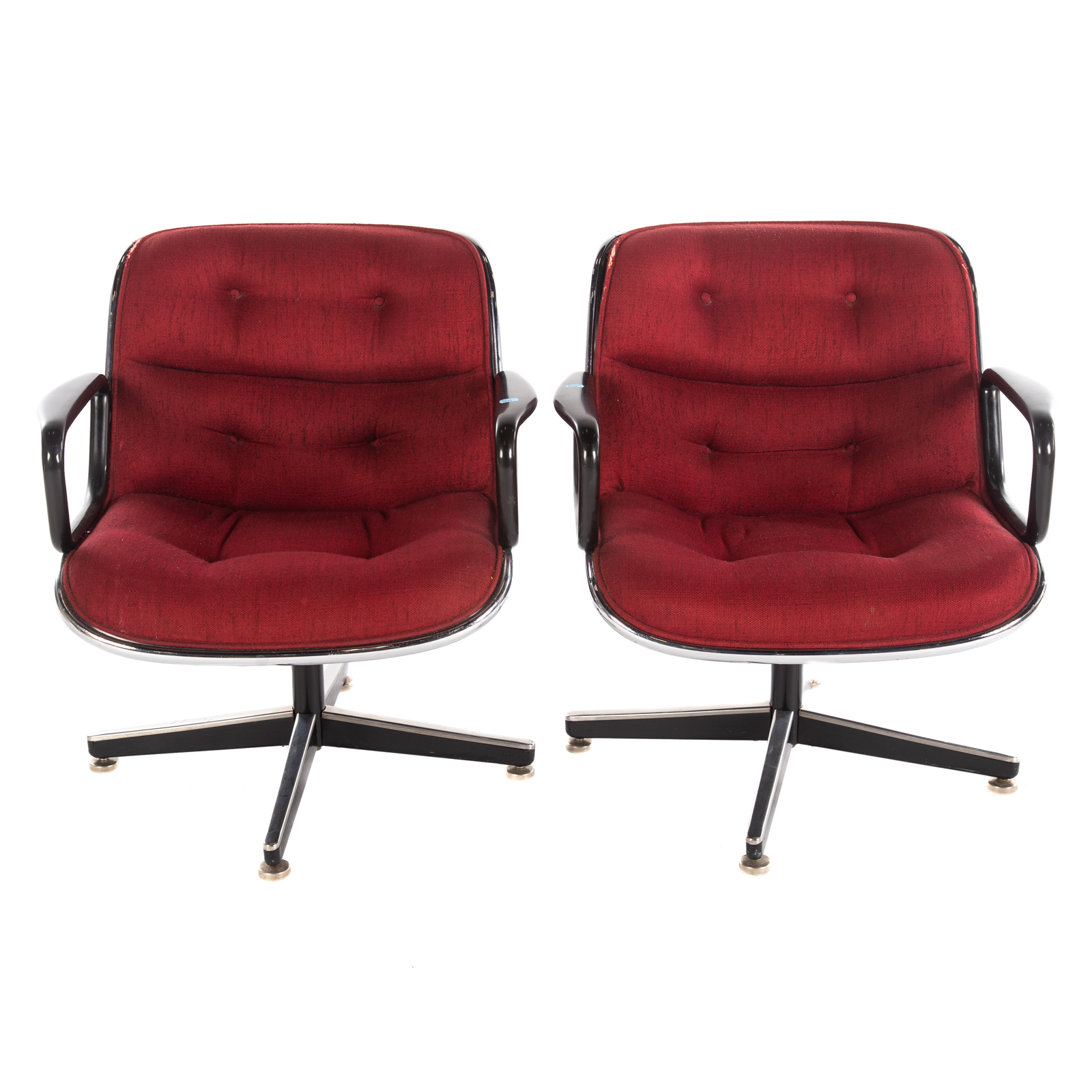 A PAIR OF CHARLES POLLOCK FOR KNOLL 3c75ae