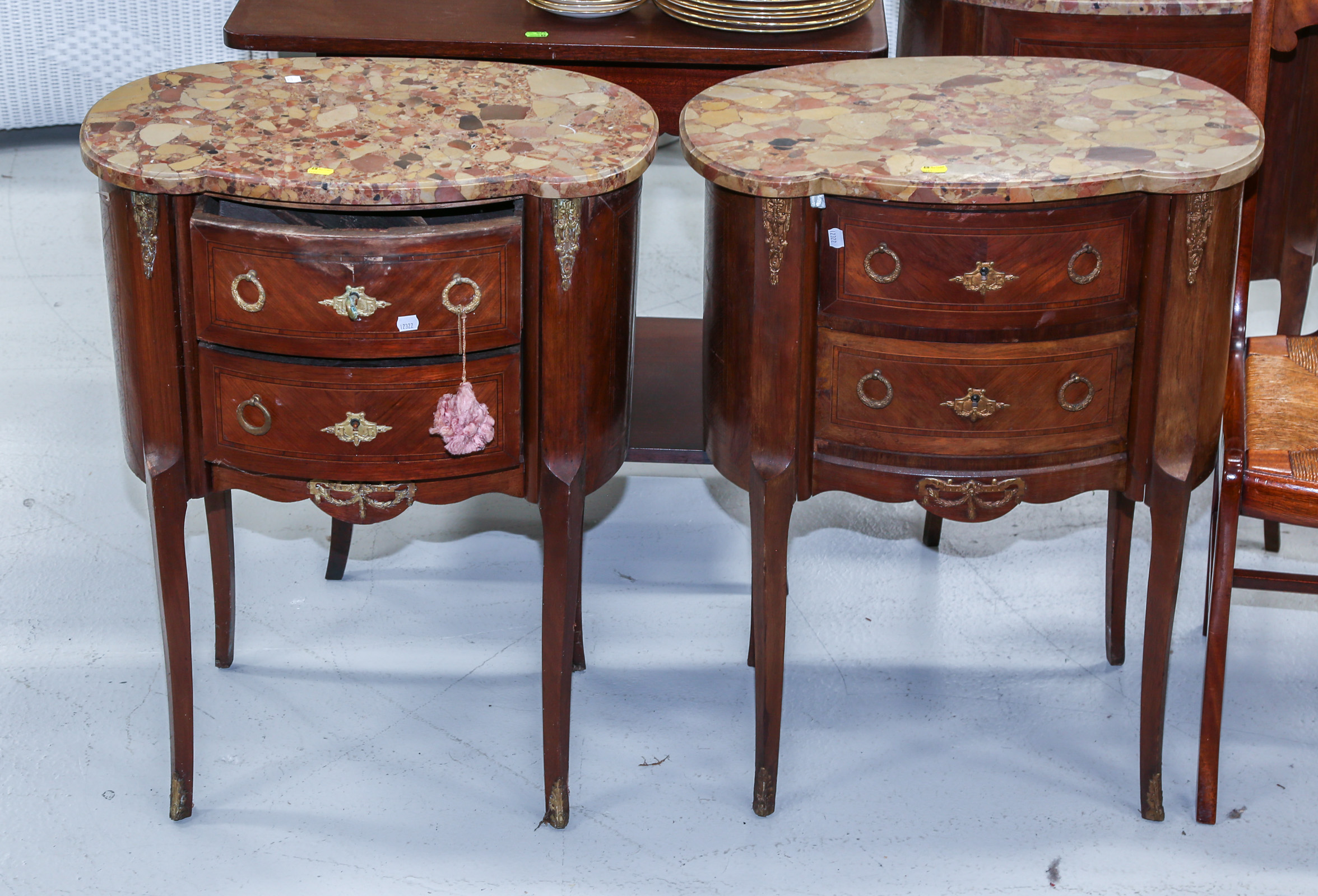 A PAIR OF LOUIS XVI STYLE SIDE 3c7602