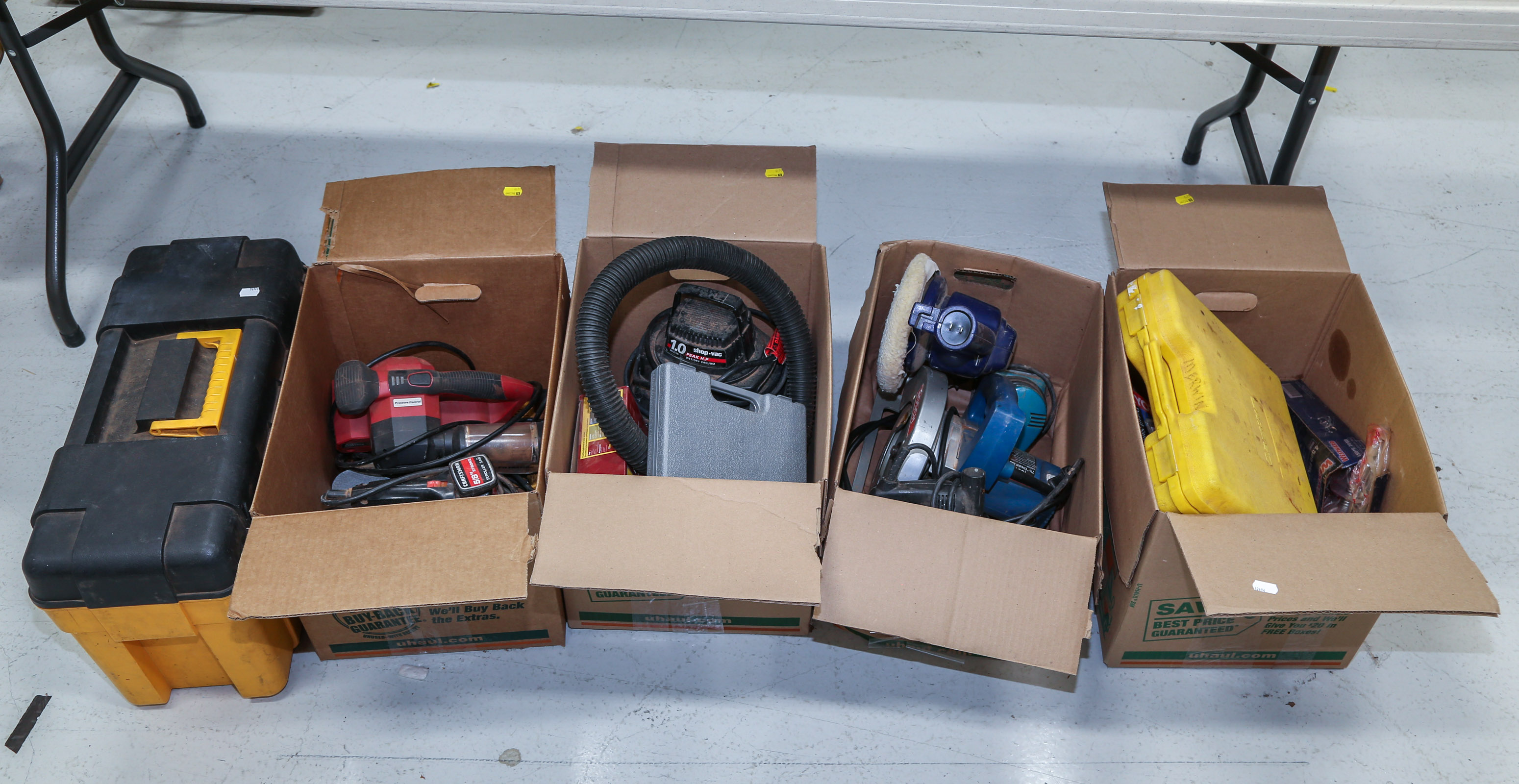 FOUR BOXES OF POWER TOOLS ACCESSORIES 3c76ae