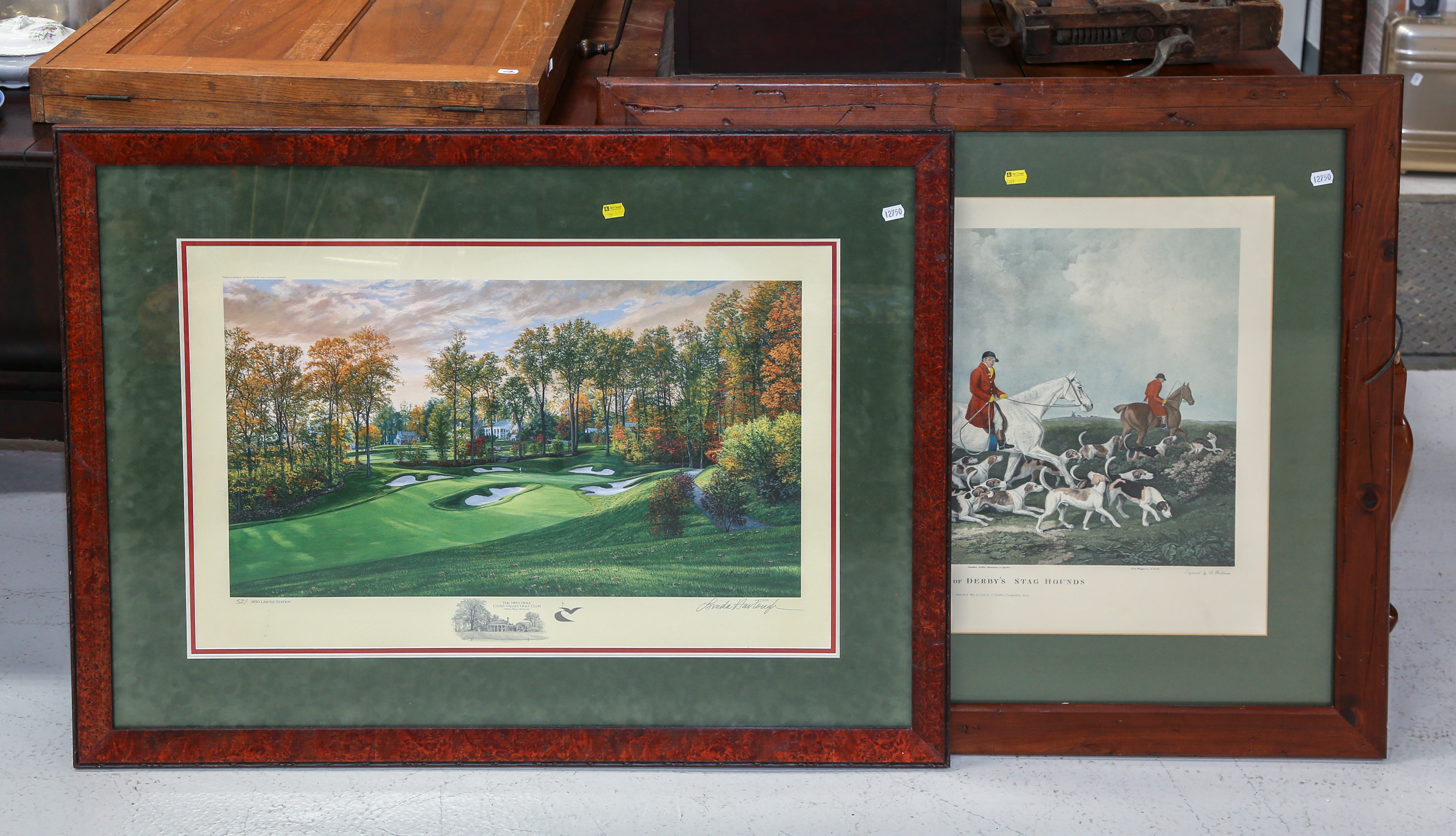 TWO PRINTS Including fox hunt by 3c76cc