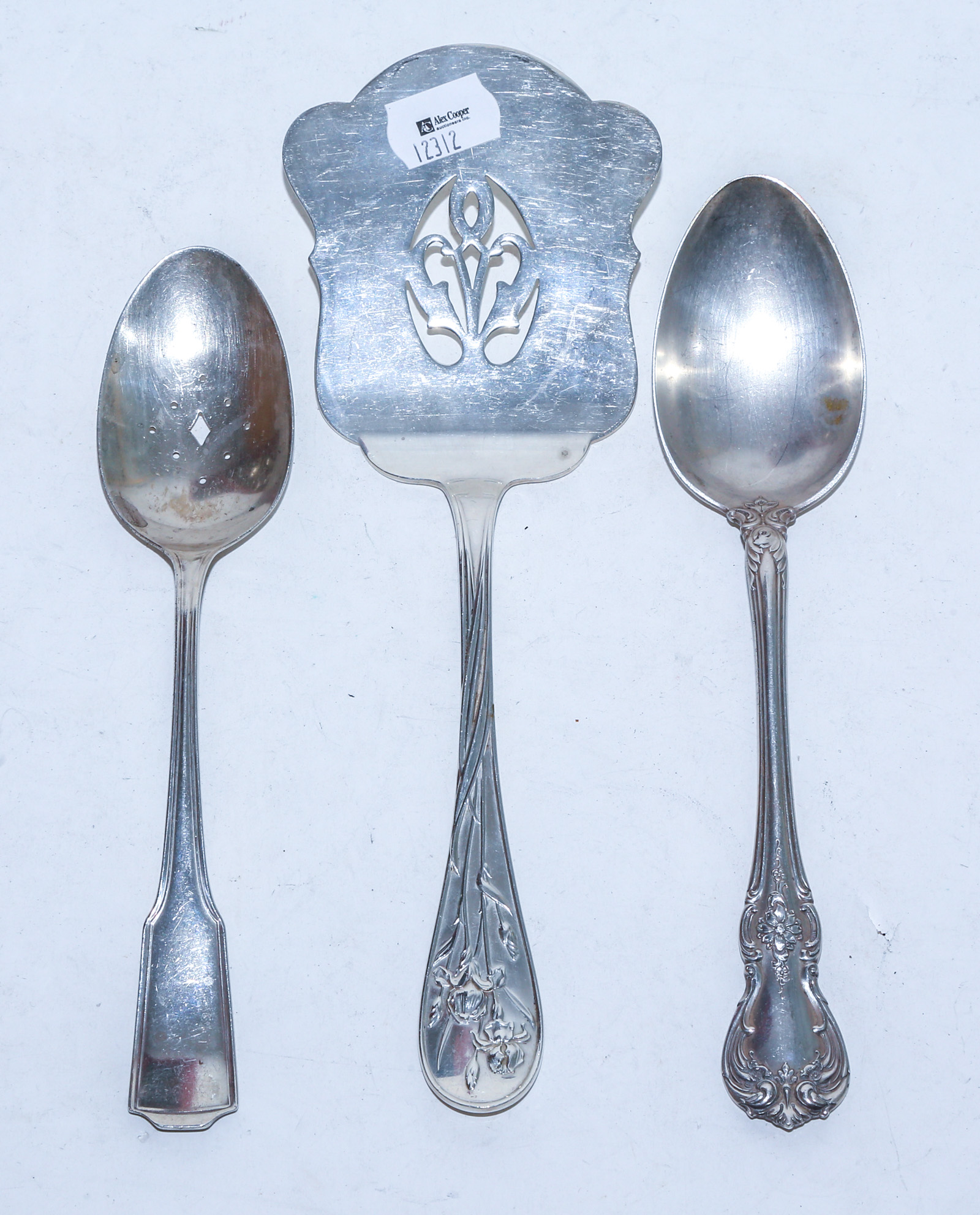 THREE STERLING SERVING PIECES Including