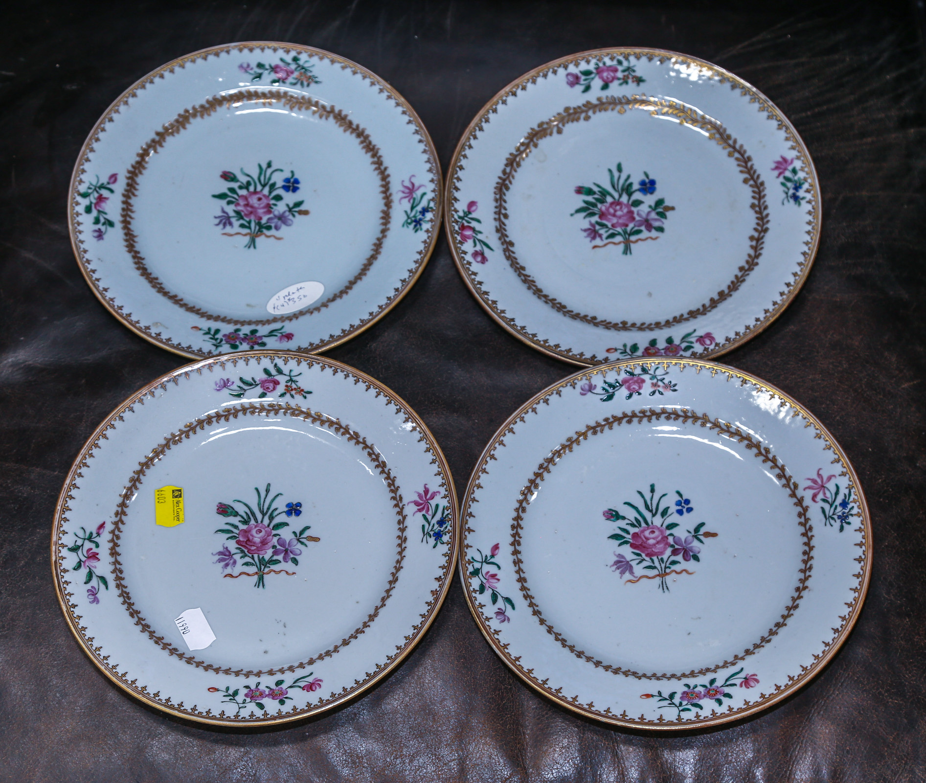 SET OF FOUR FAMILLE ROSE CHINESE