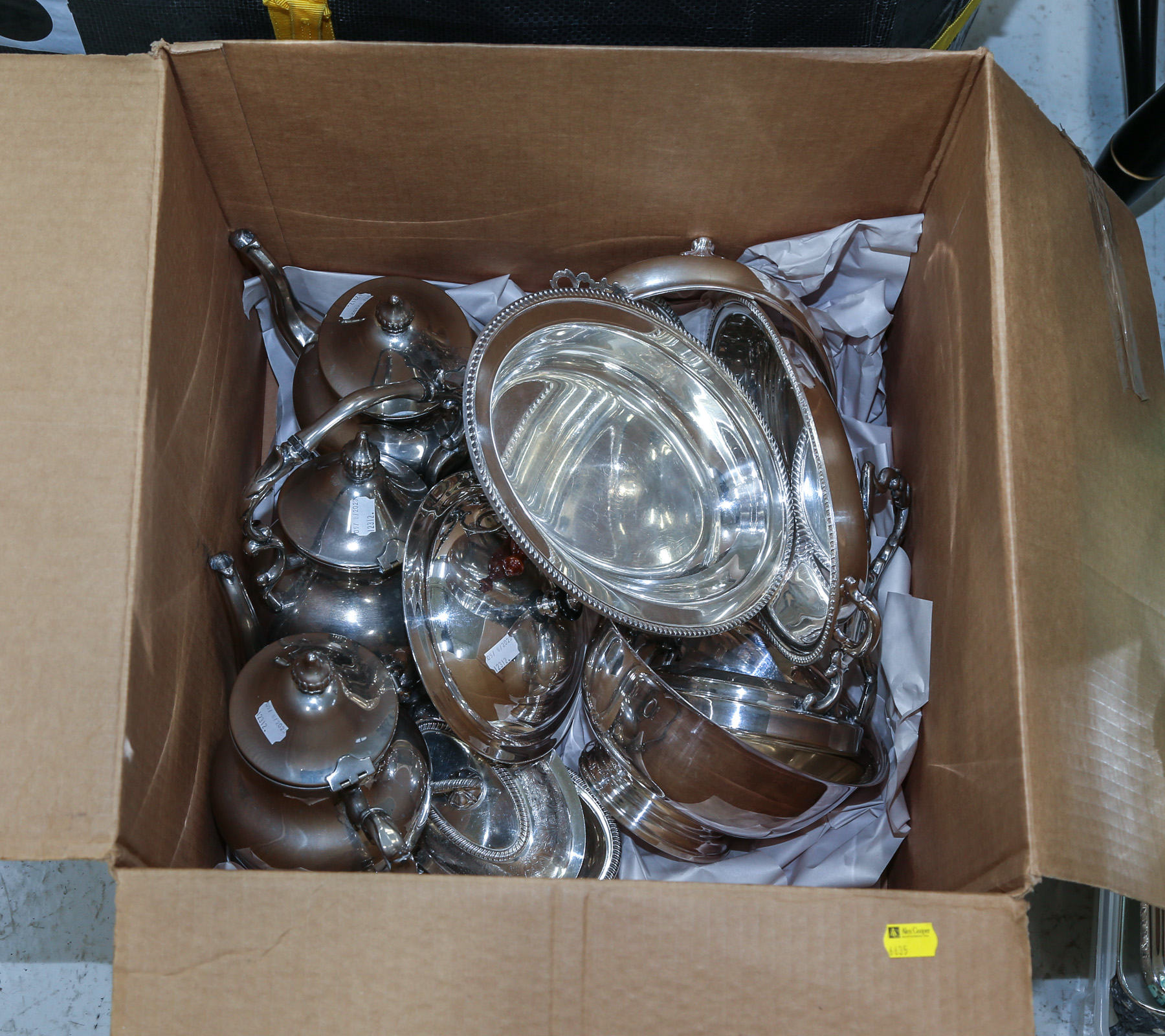 BOX OF SILVER PLATED WARE Including 3c77fe