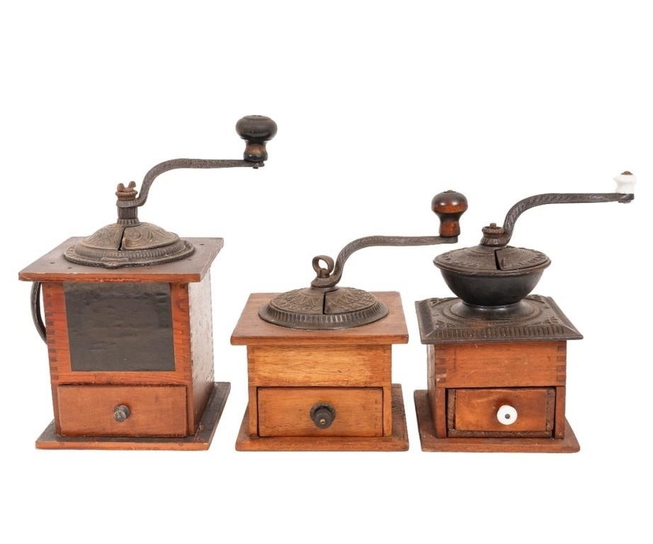 Three Imperial box coffee mills 3c782f