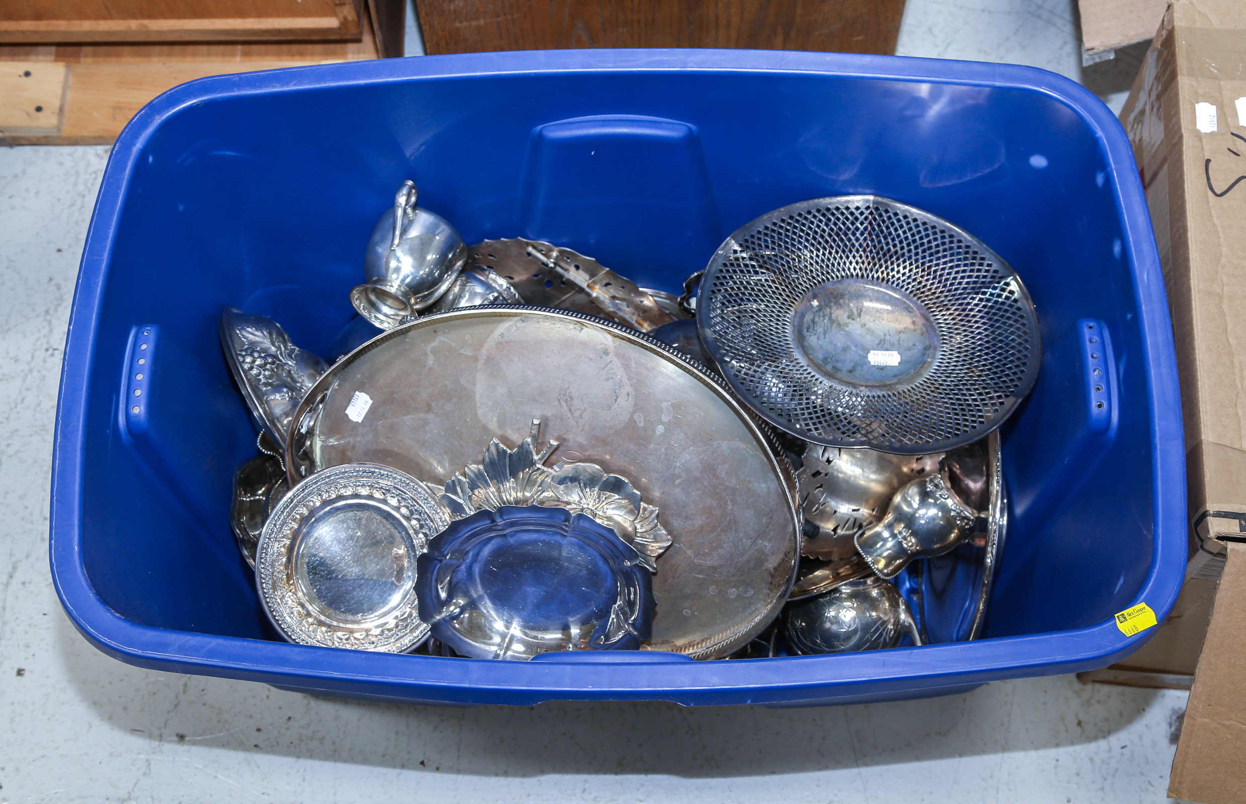 LARGE GROUP OF SILVER PLATED ITEMS