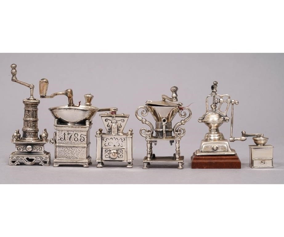 Six miniature coffee mills all 3c78e6