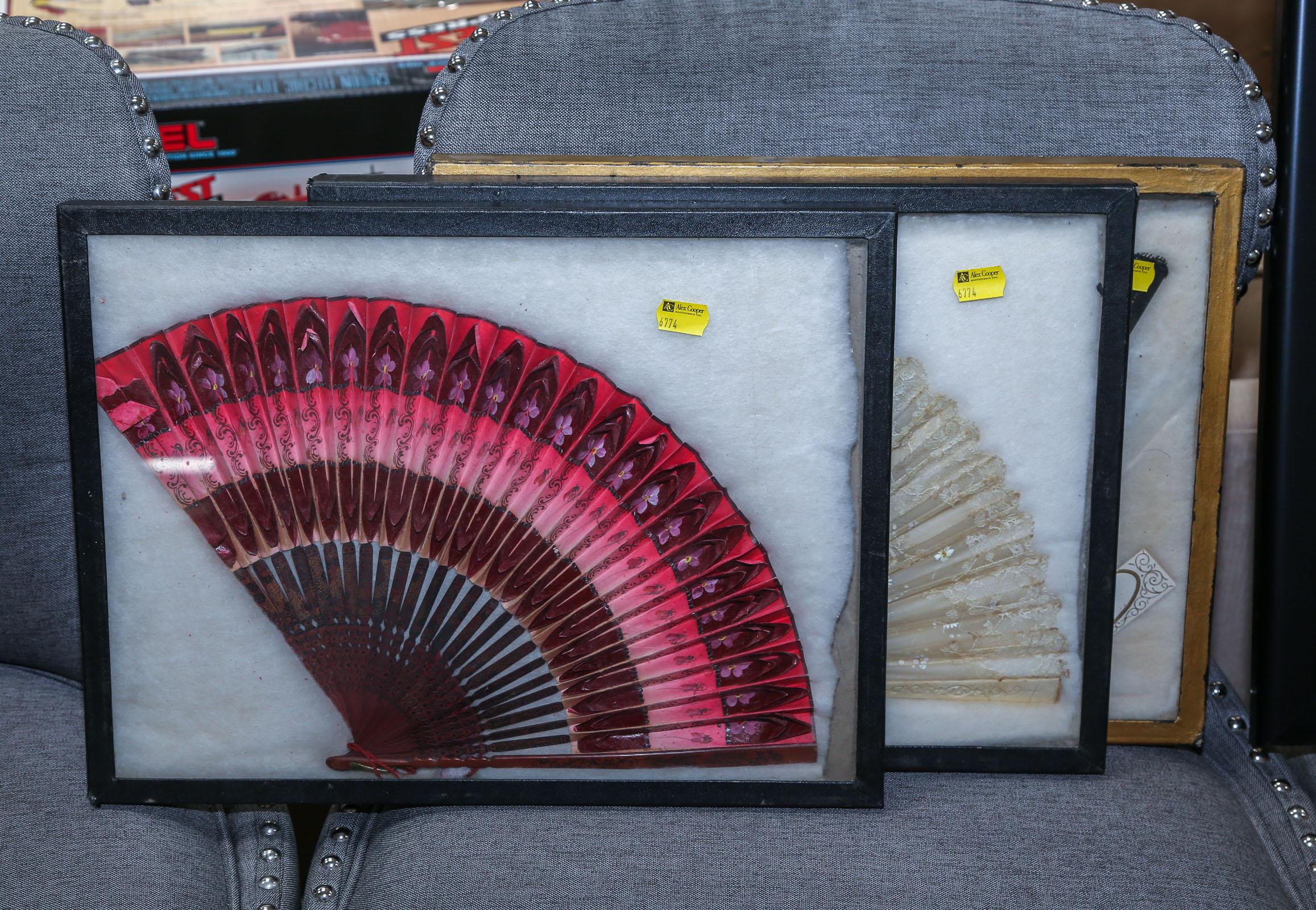 THREE ANTIQUE LADIES HAND FANS