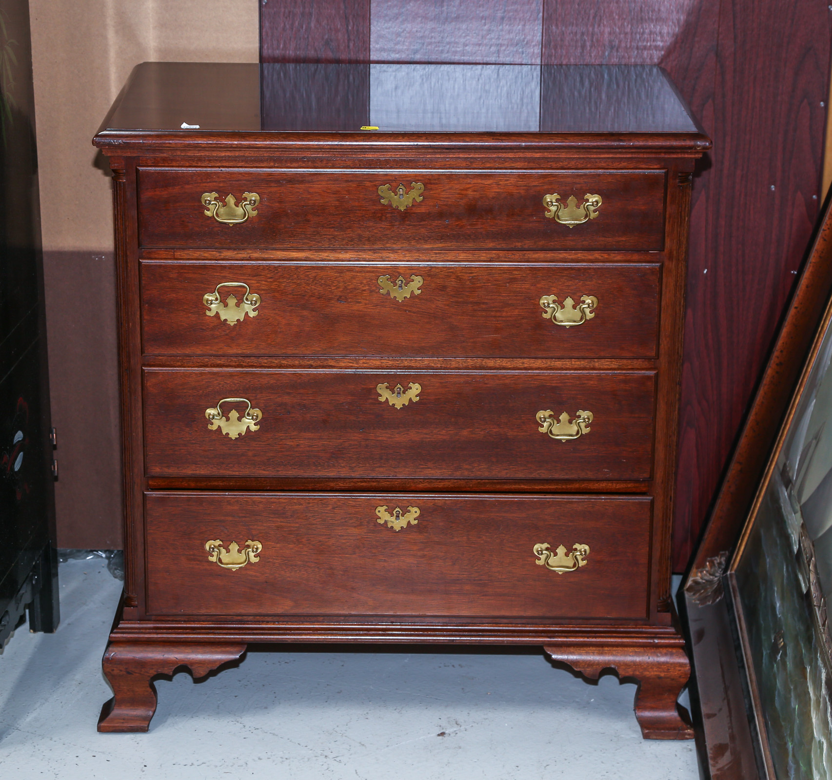 BIGGS MAHOGANY CHEST OF DRAWERS