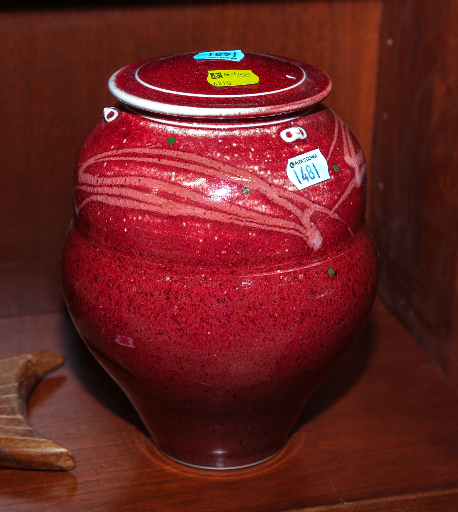 STUDIO POTTERY JAR BY TOM TURNER 3c7930