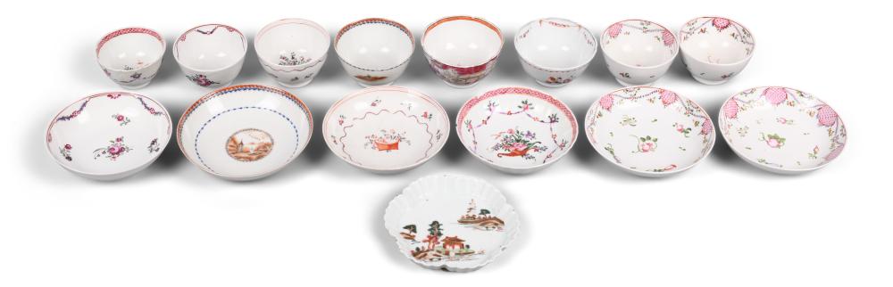 COLLECTION OF CHINESE EXPORT TEABOWLS 3c79d6