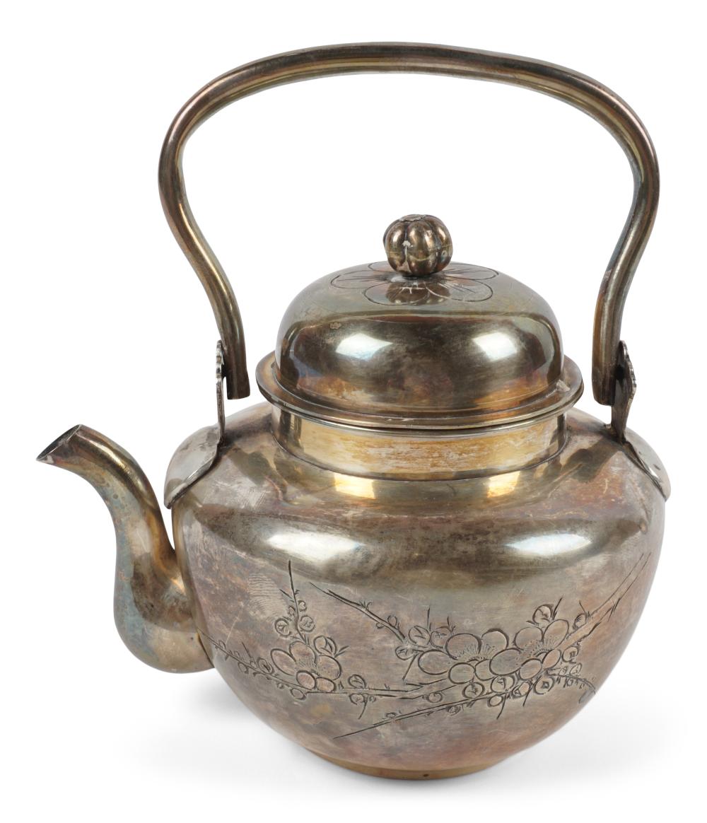 KOREAN SILVER SMALL TEAPOT DATED 3c7a19