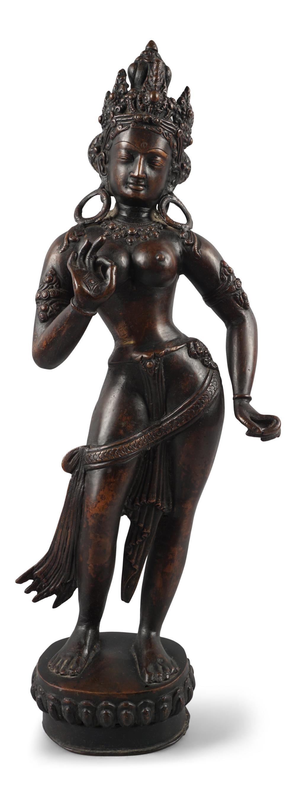 SINO-TIBETAN COPPER ALLOY STANDING