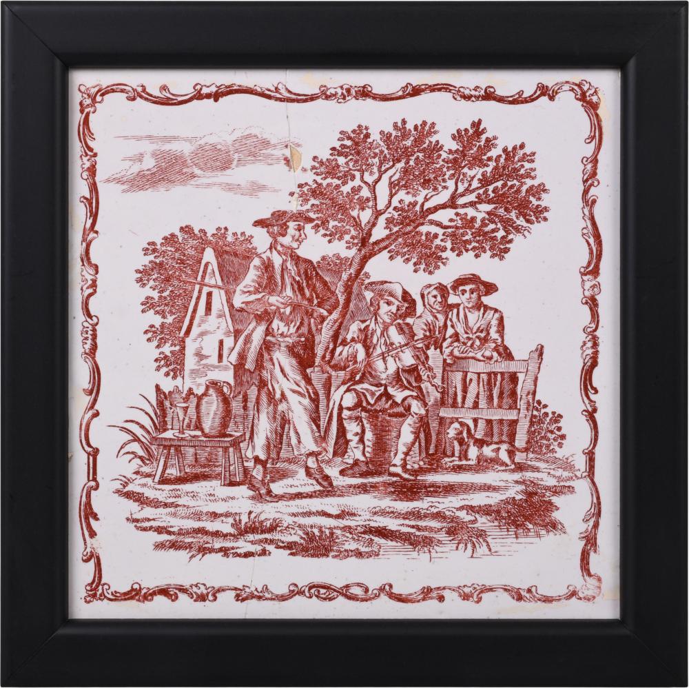 LIVERPOOL DELFTWARE IRON RED TRANSFER PRINTED 3c7a83