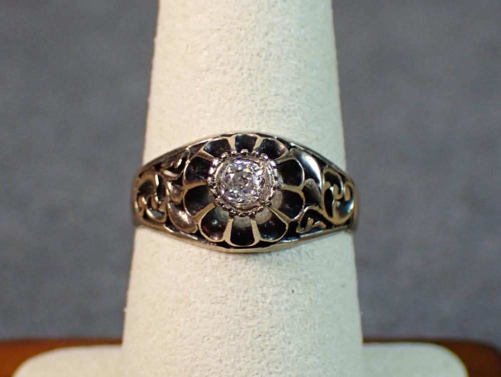 VINTAGE DIAMOND AND ROSE GOLD RINGVINTAGE 3c7bfd