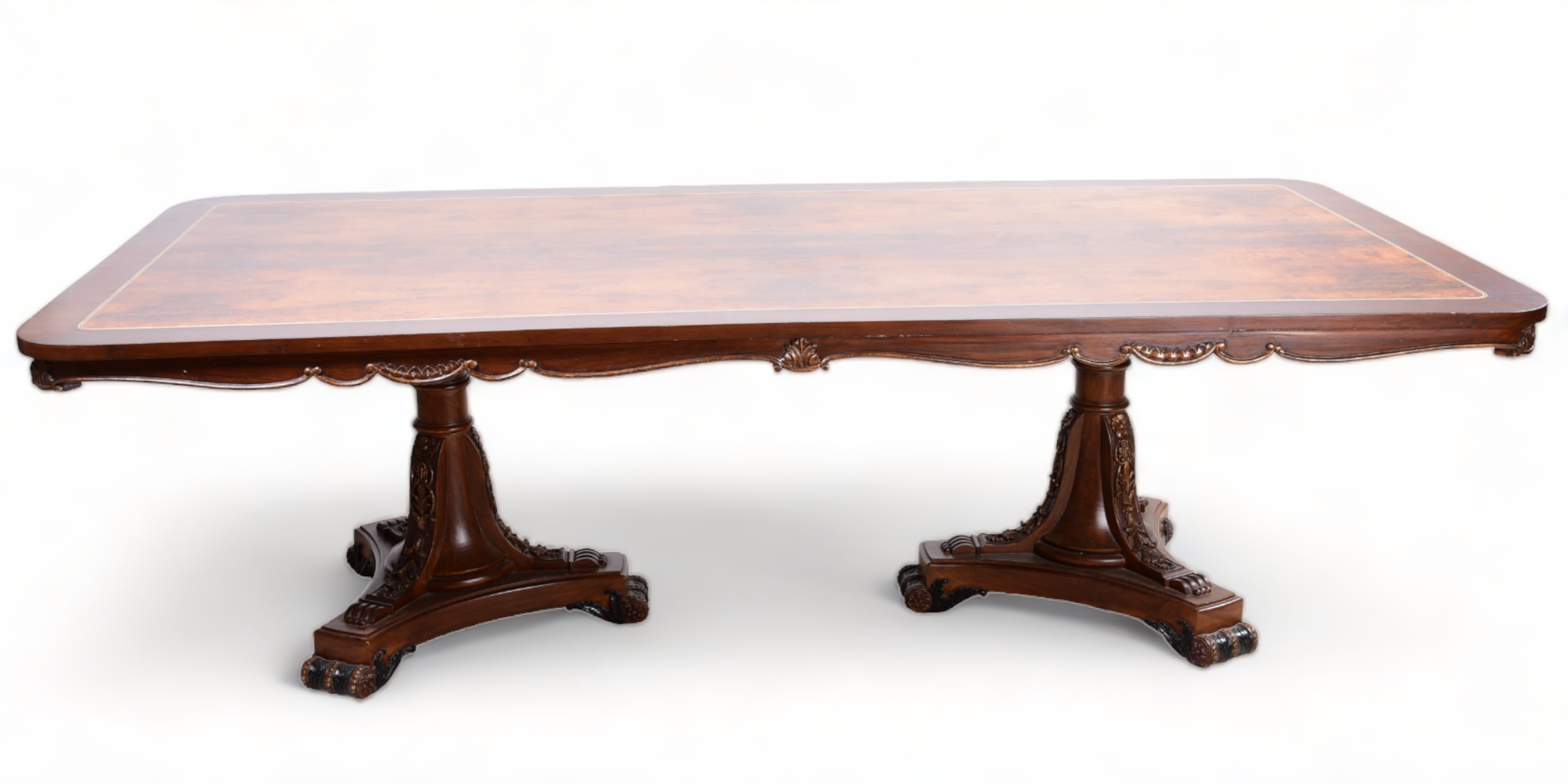 Regency Style Banded Inlaid Mahogany 3ca38a