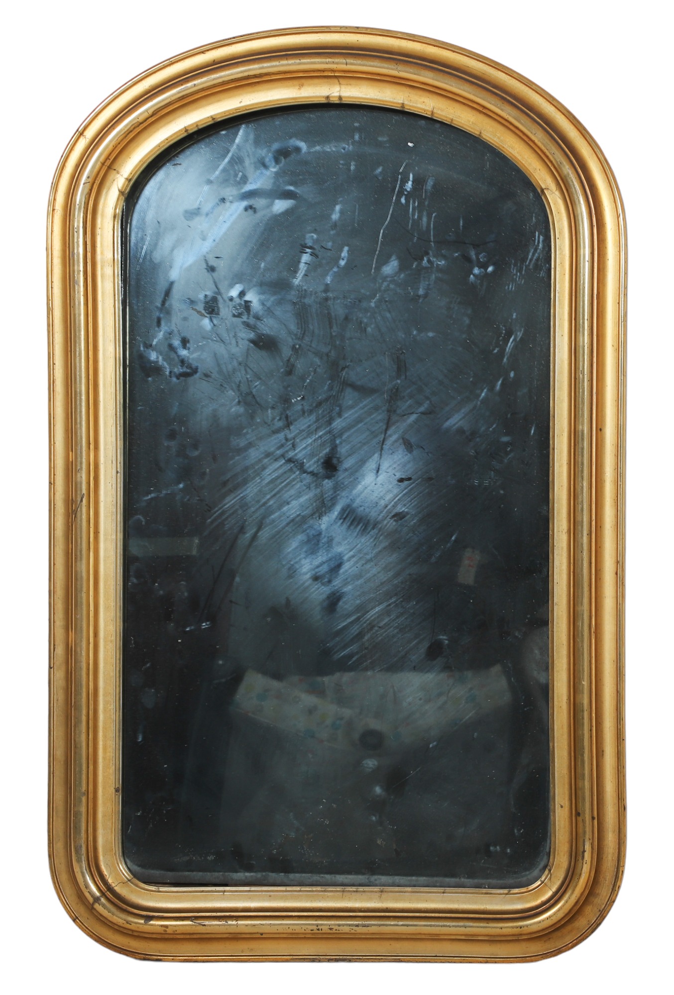 Victorian Giltwood Mirror Rounded 3ca398