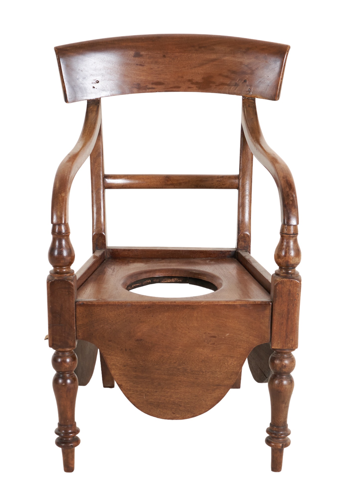 Mahogany Sheraton Potty chair  3ca3ab