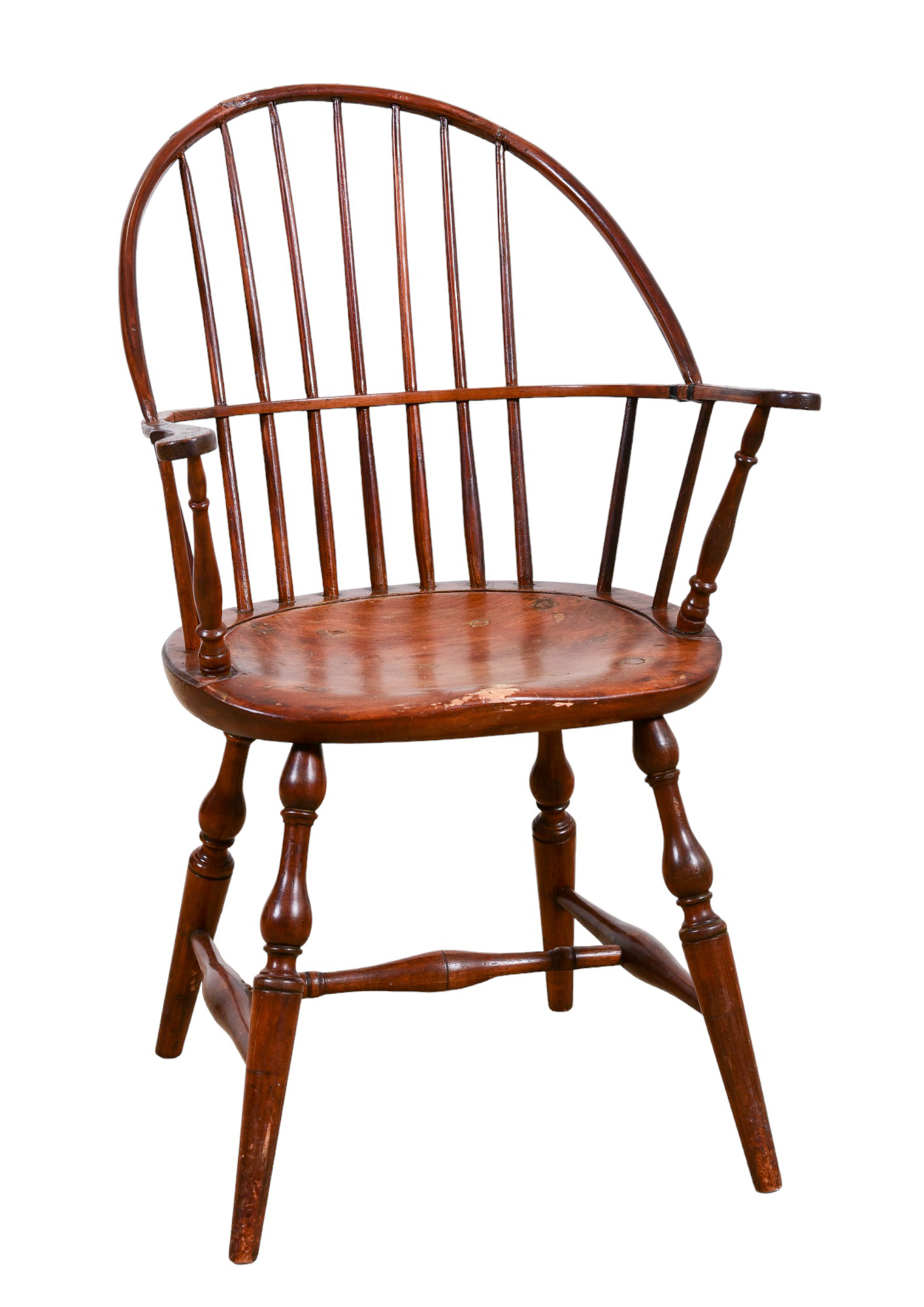 Sackback Windsor armchair, with saddle