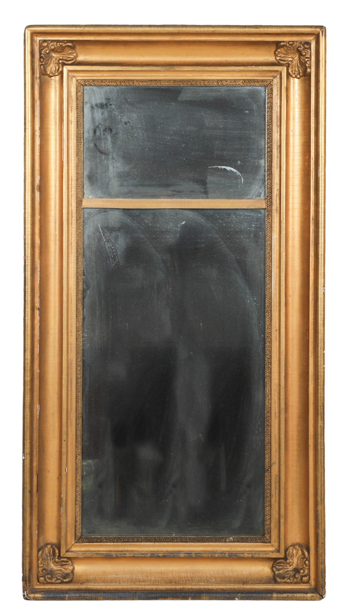 Gilt framed 19th c wall mirror