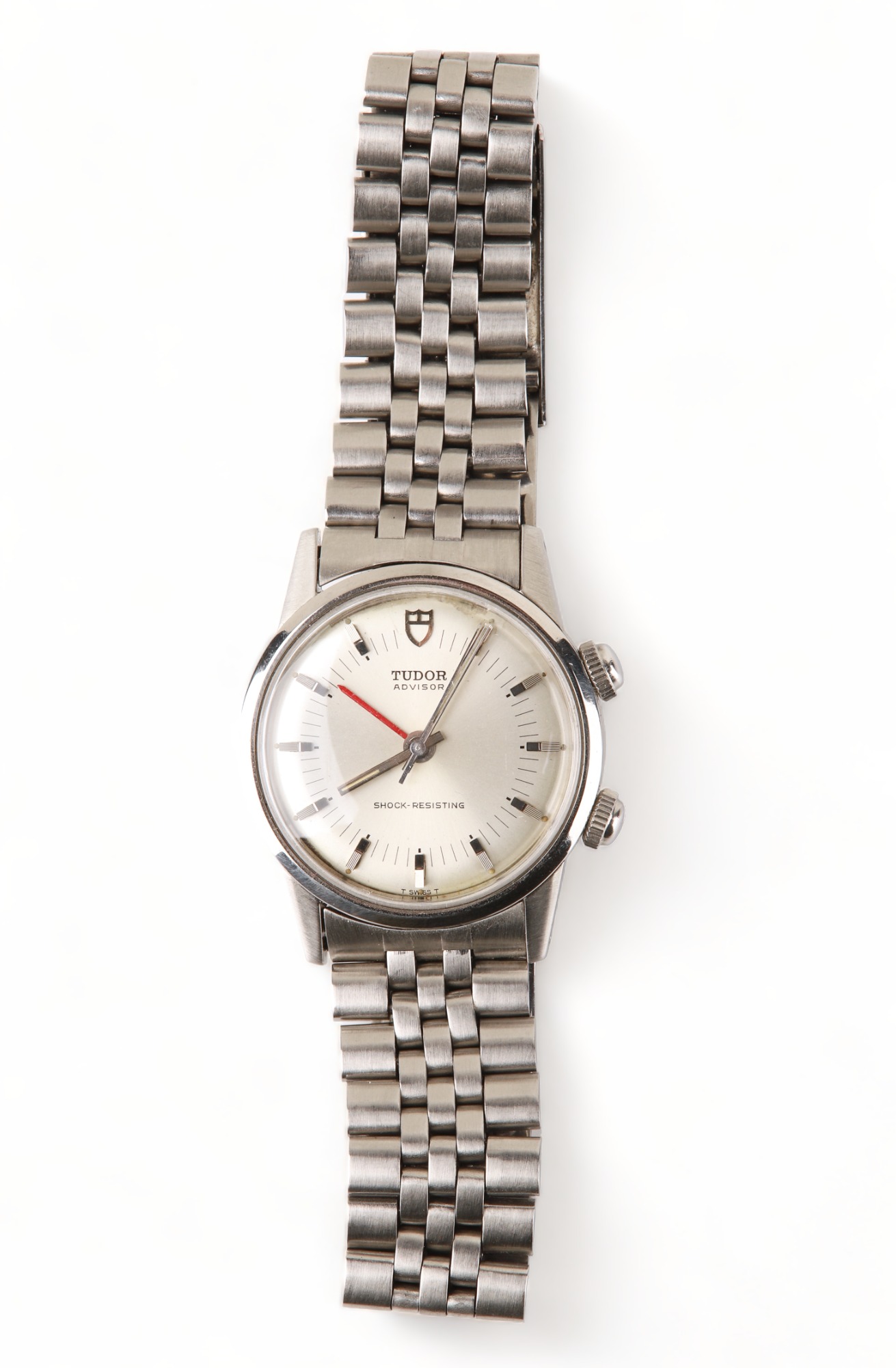 Tudor by Rolex Advisor SS Alarm Wristwatch,