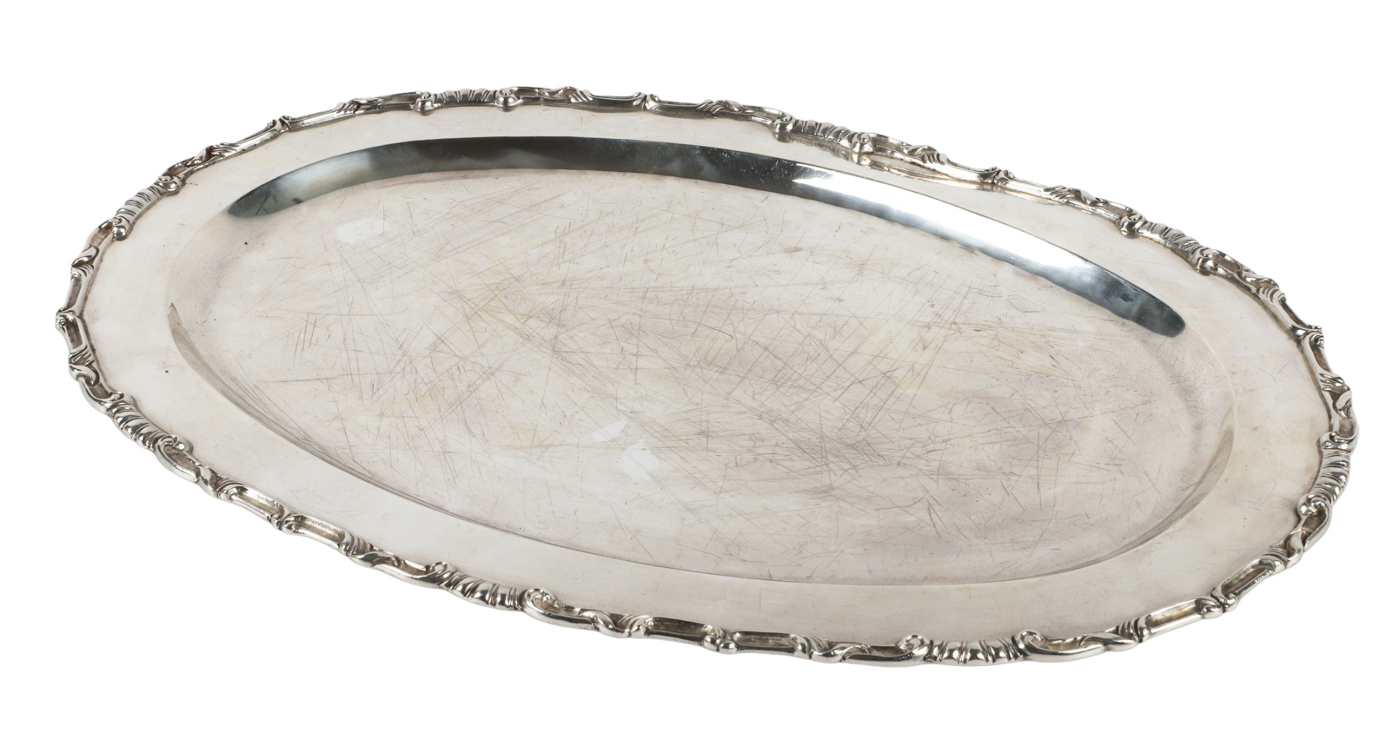 Mexican silver serving tray 950  3ca446