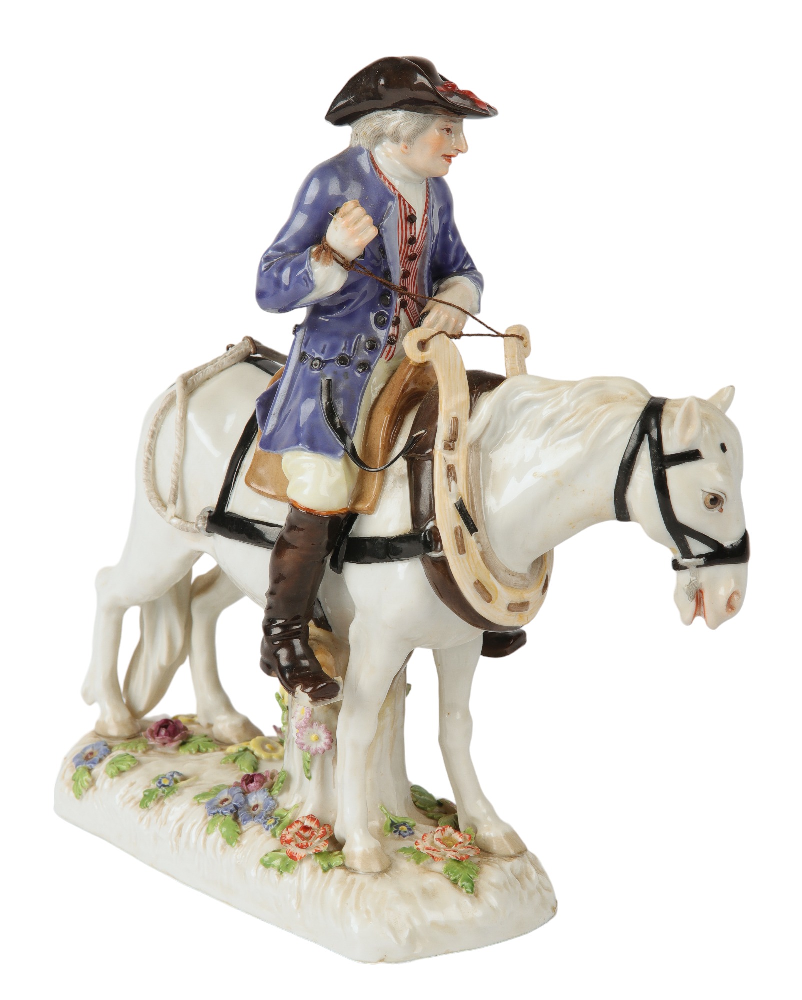 Meissen male plowman on horseback,