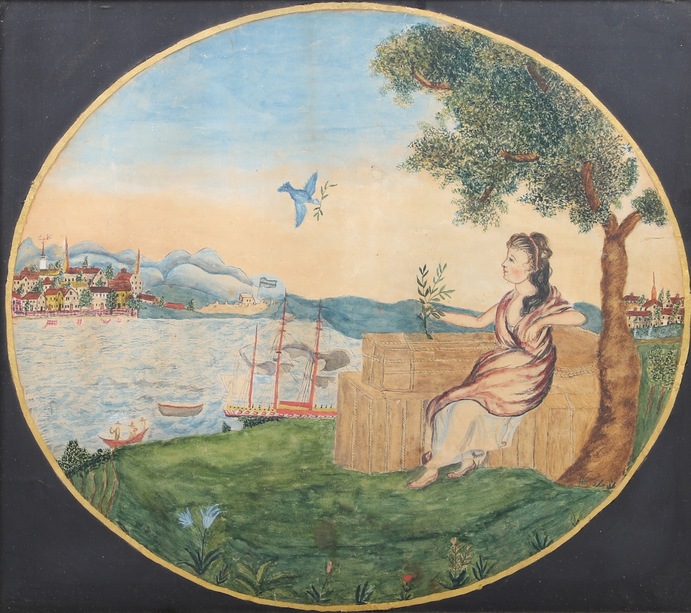 19th C Continental primitive painting
