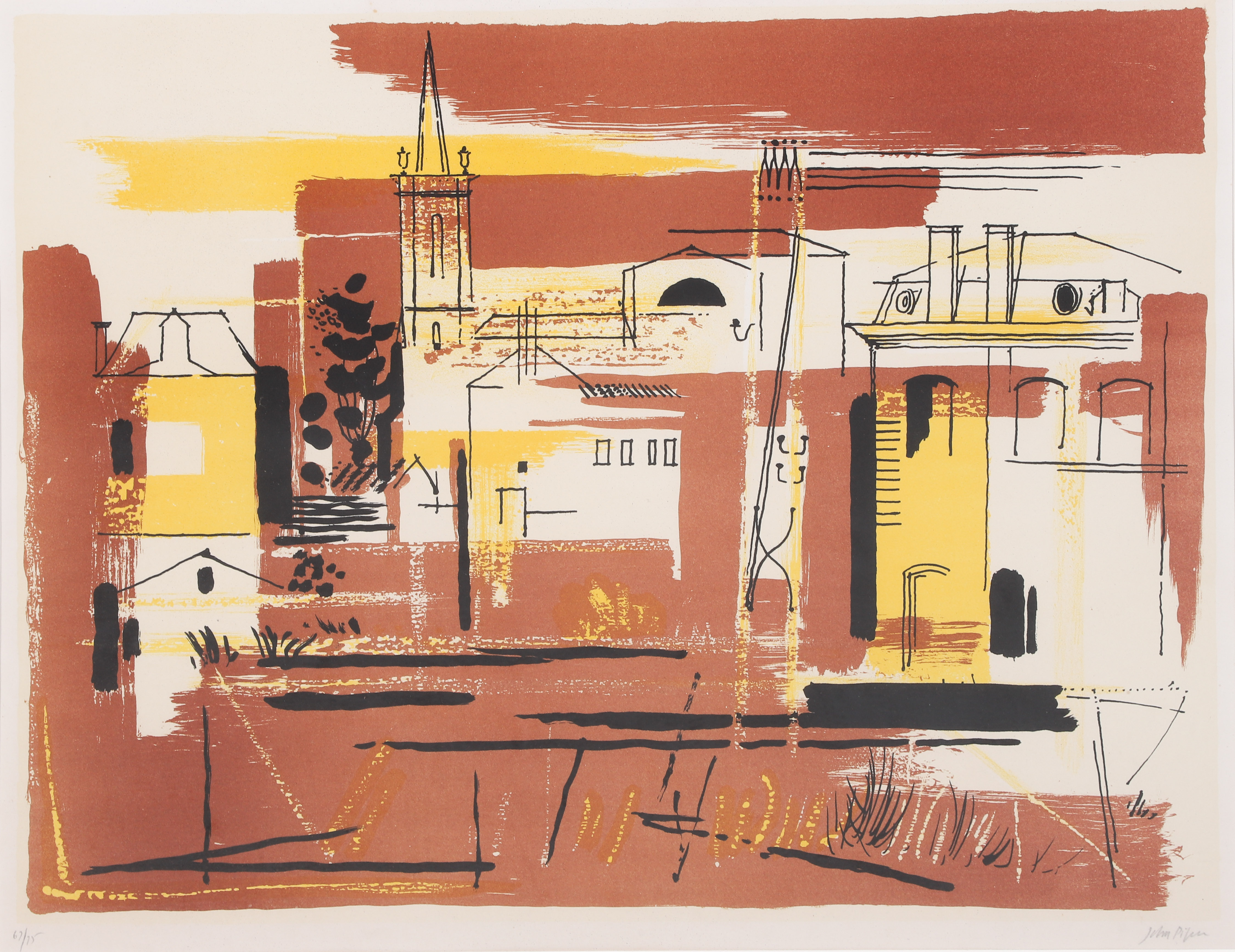 John Piper British b 1946 lithograph 3ca4d5