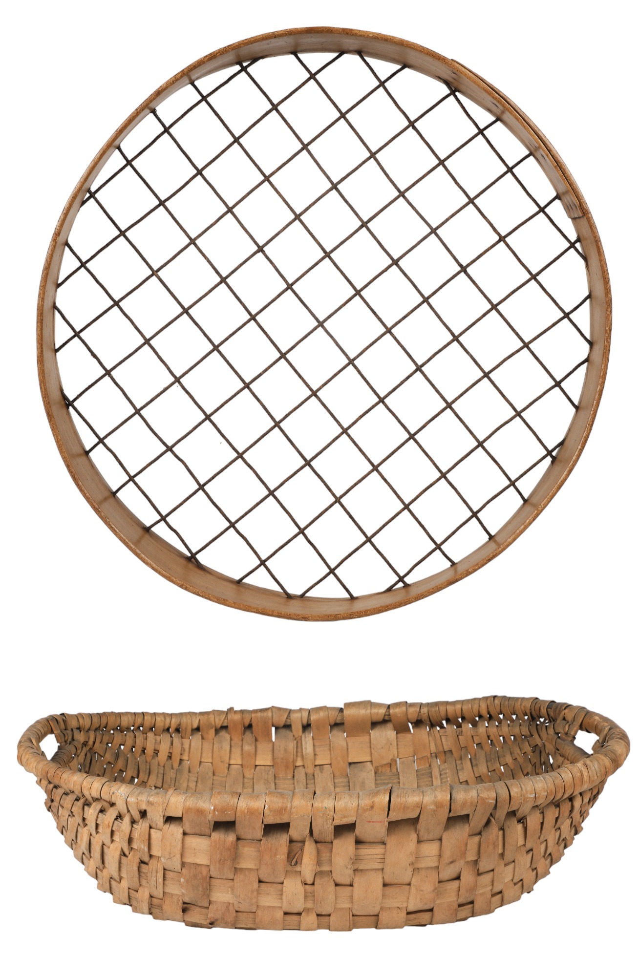 Oval Splint Gathering Basket with 3ca526