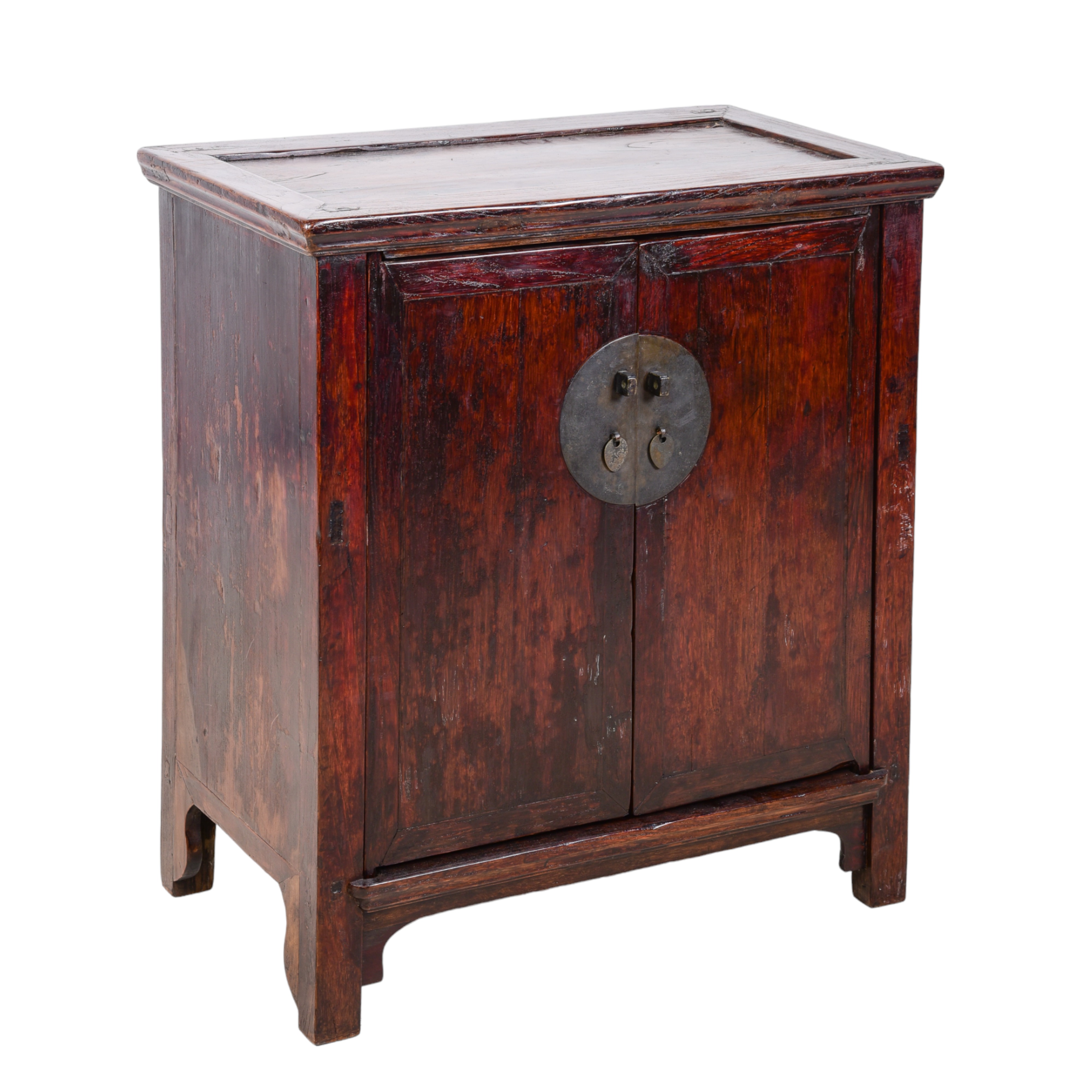 Chinese elmwood two door cabinet,