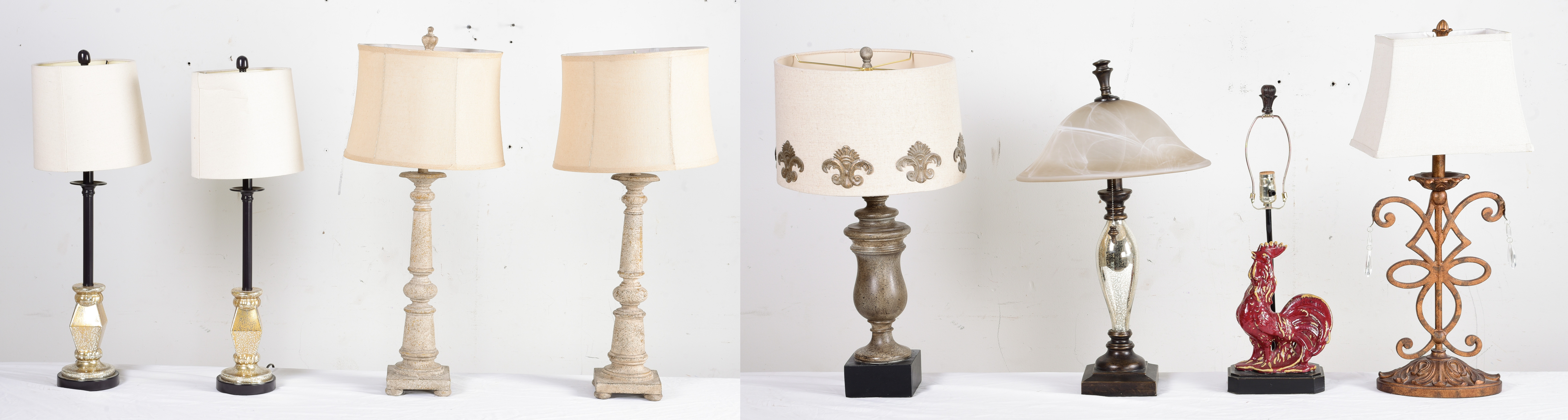 Lot of 9 decorative lamps c o 3ca5a8
