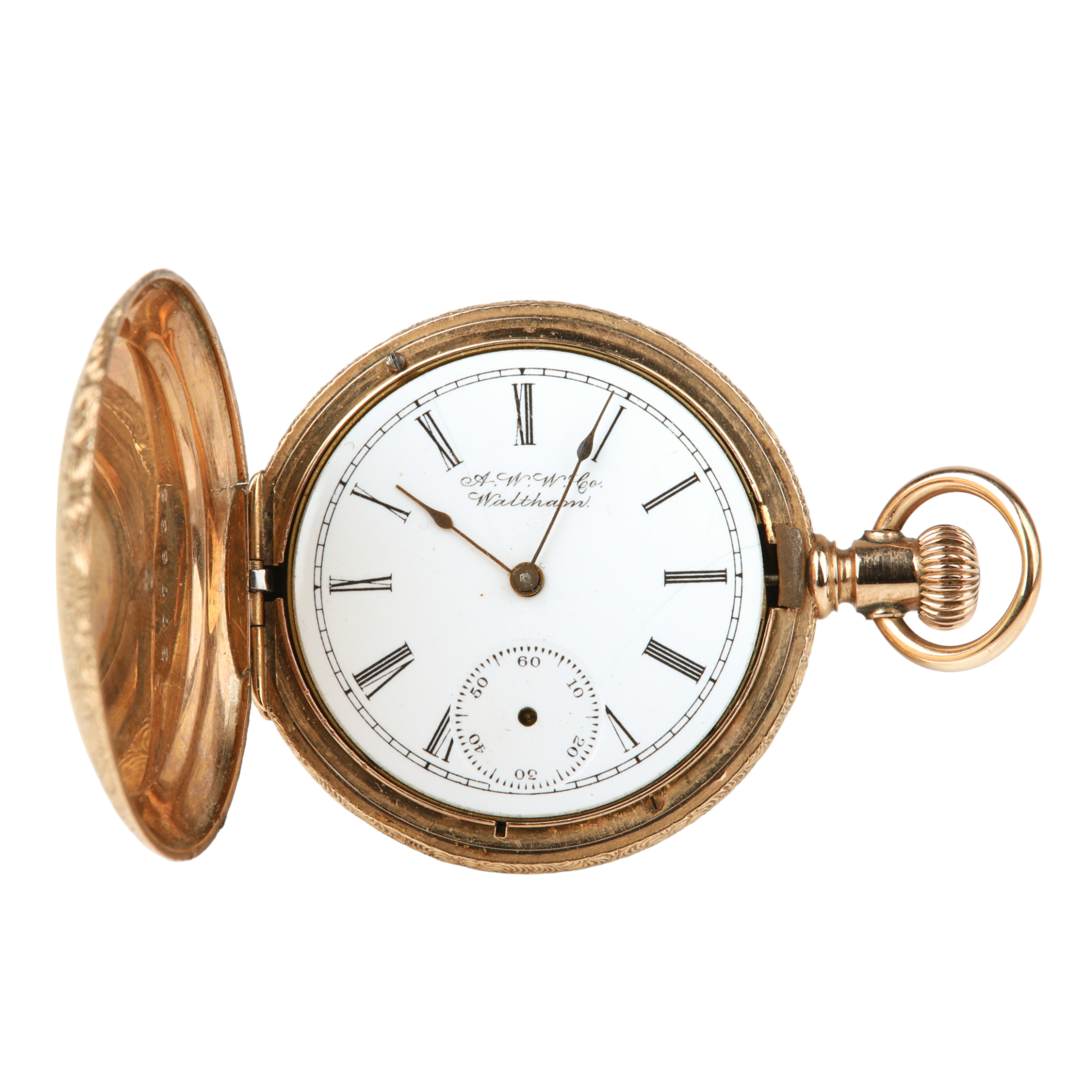 14K yellow gold Waltham Pocket Watch,