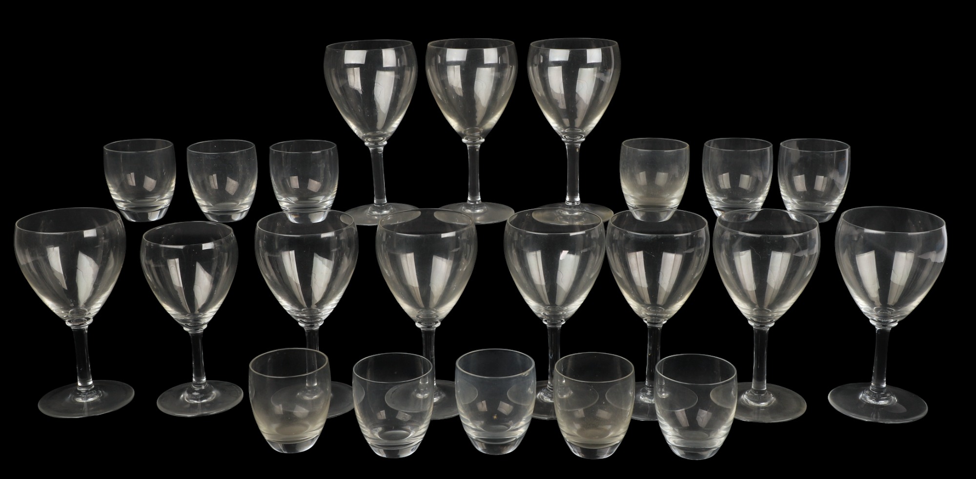 (22) Pcs Baccarat crystal glassware,