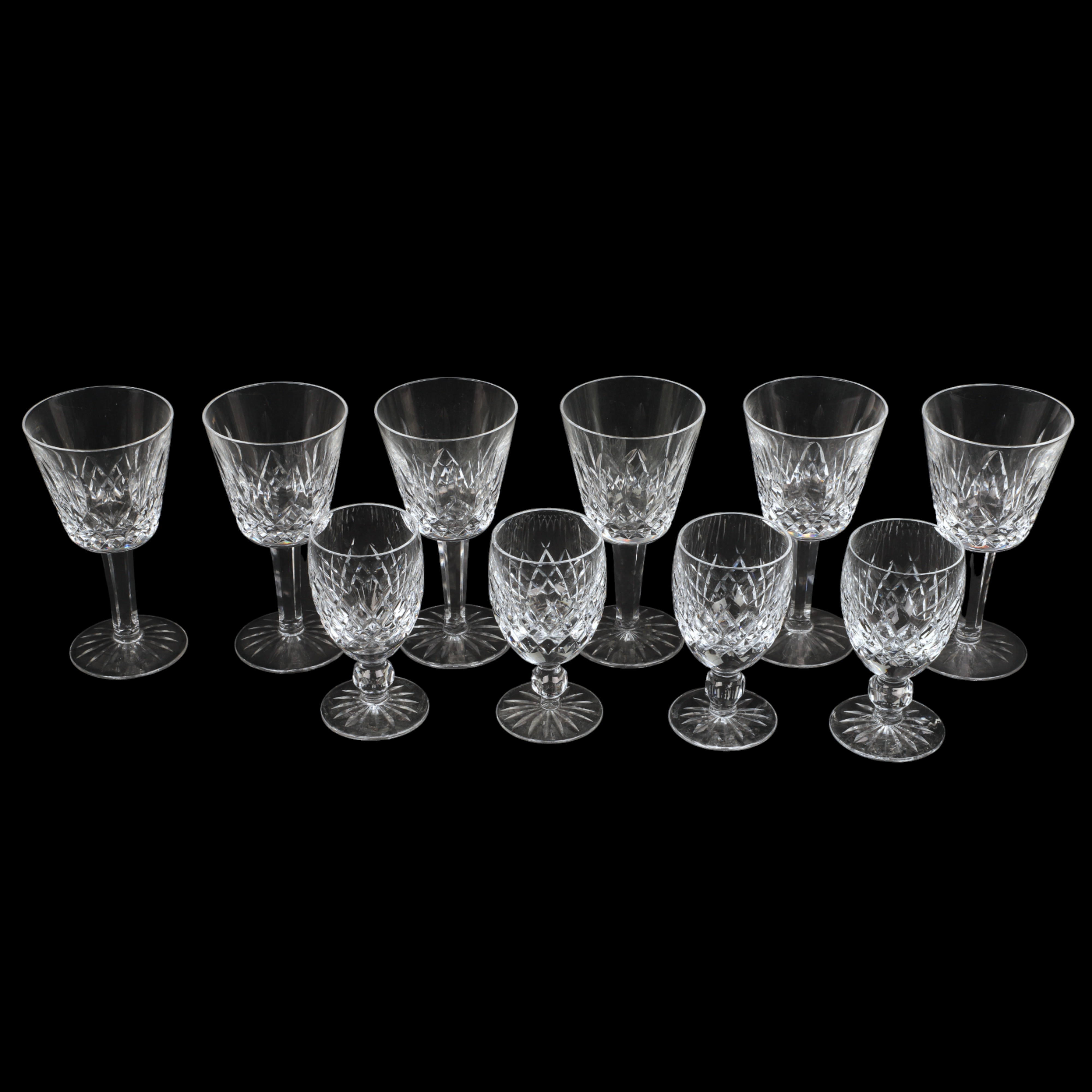  10 Waterford Crystal glasses 3ca612