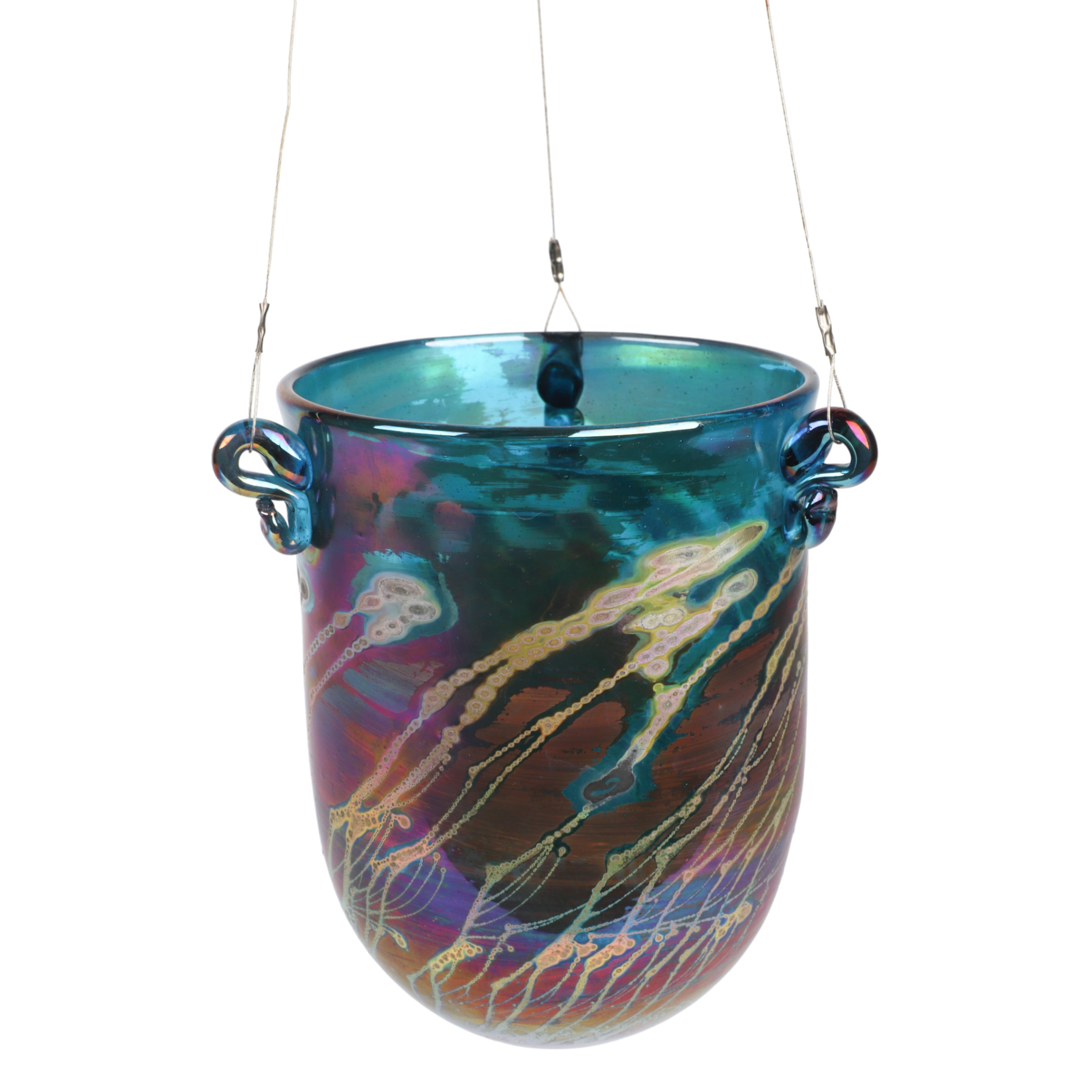 Robert Coleman art glass suspended 3ca617