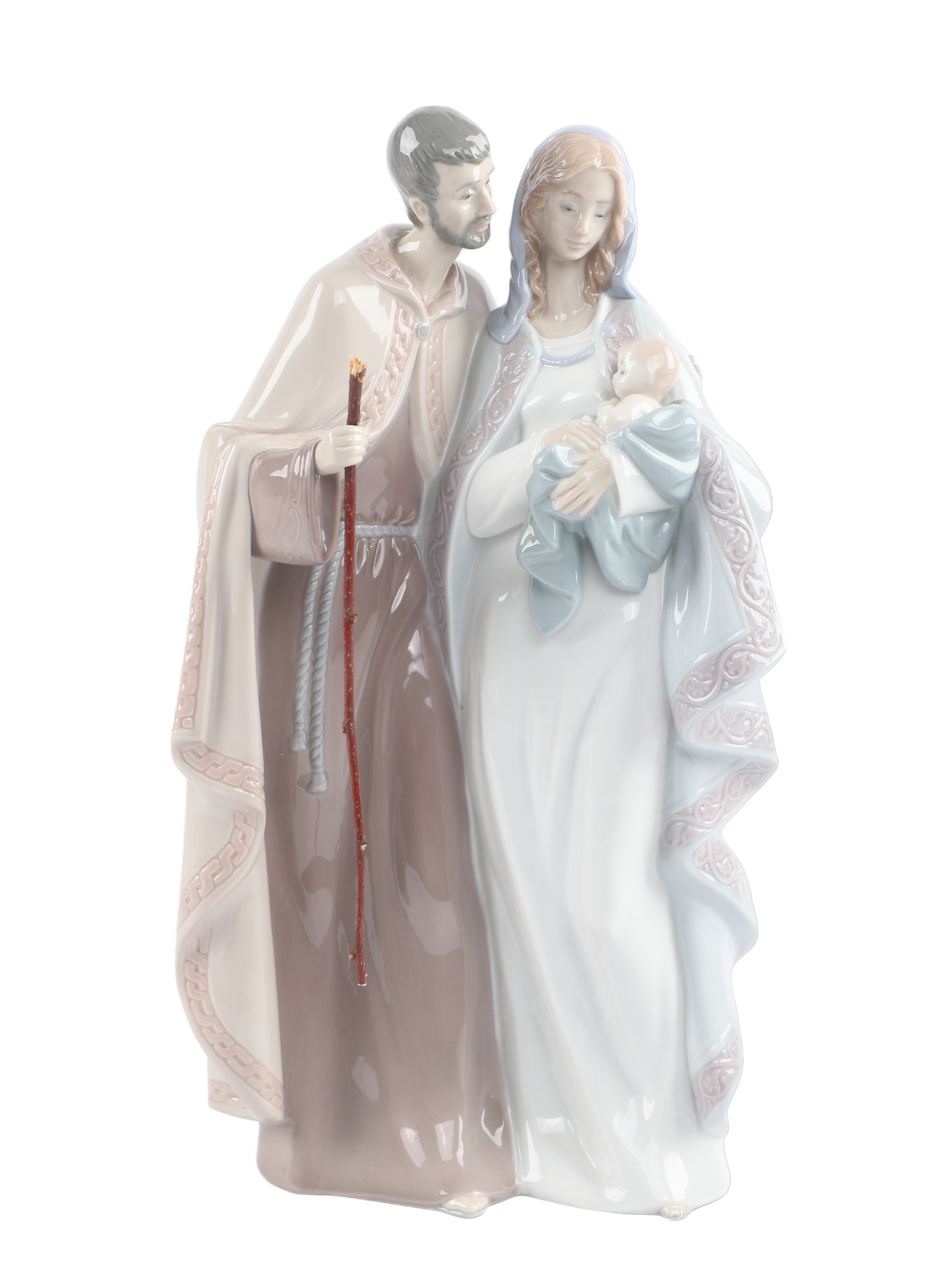 Lladro blessed family figure group,