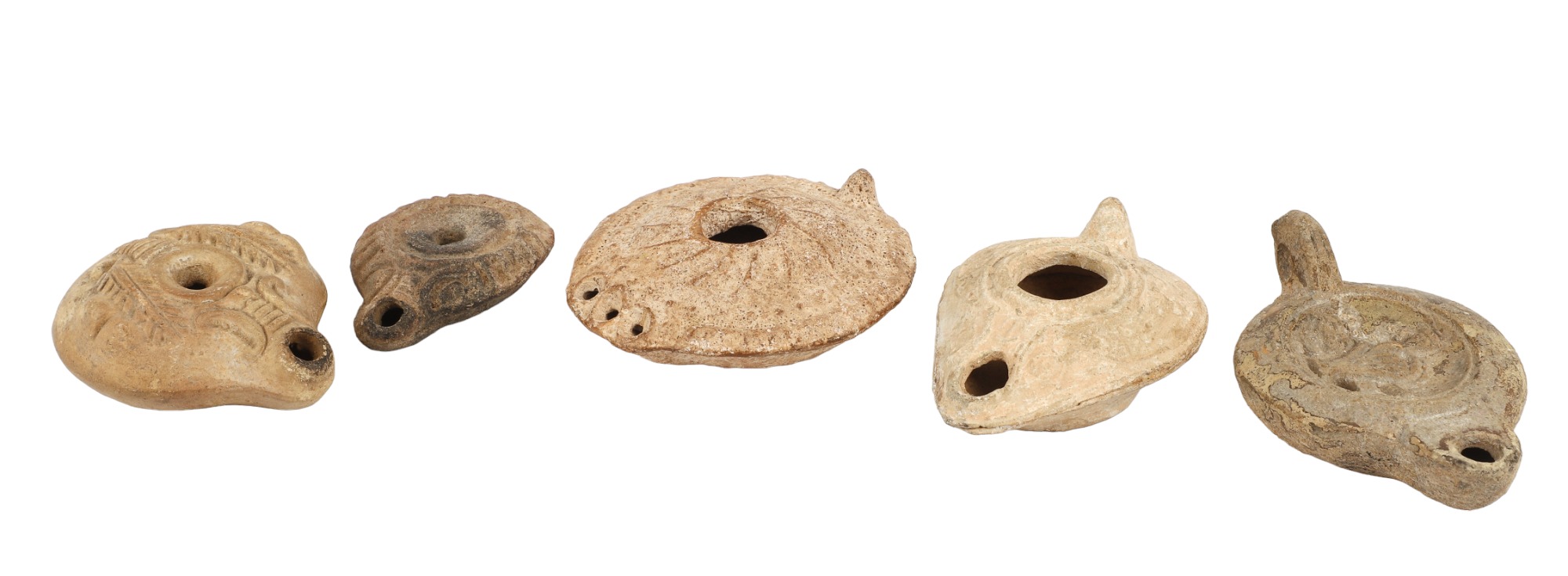  5 Roman Terracotta oil lamps  3ca63a