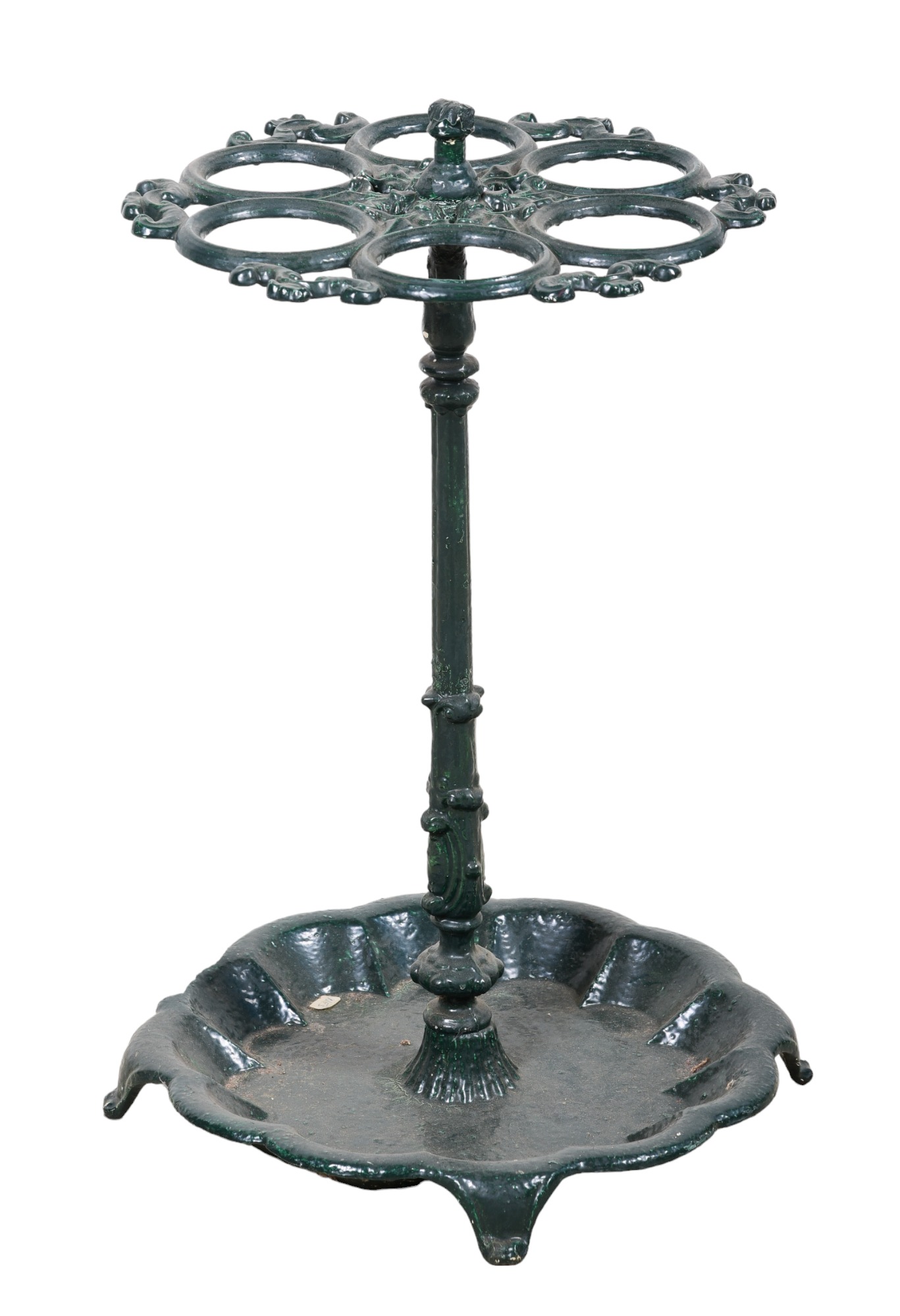 Victorian metal painted umbrella stand,