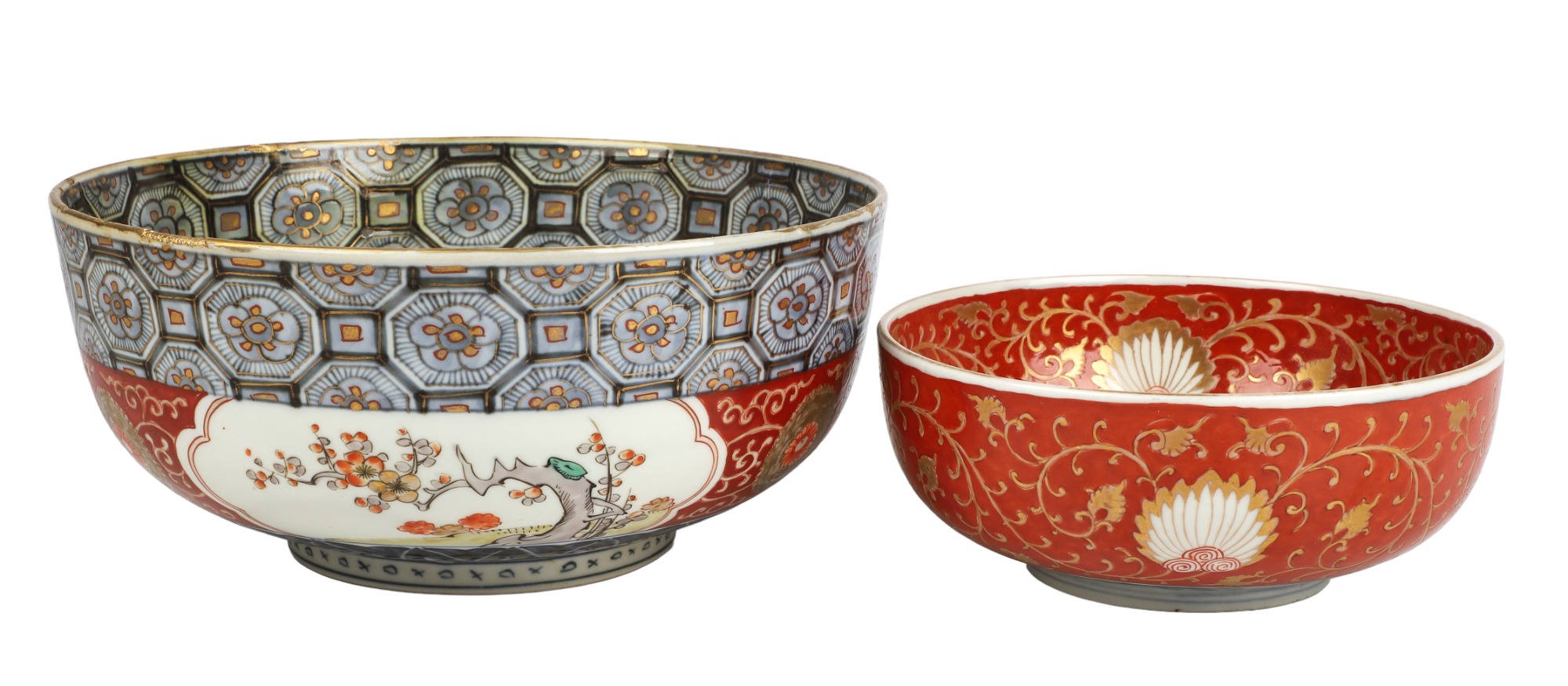 (2) Japanese porcelain bowls, c/o