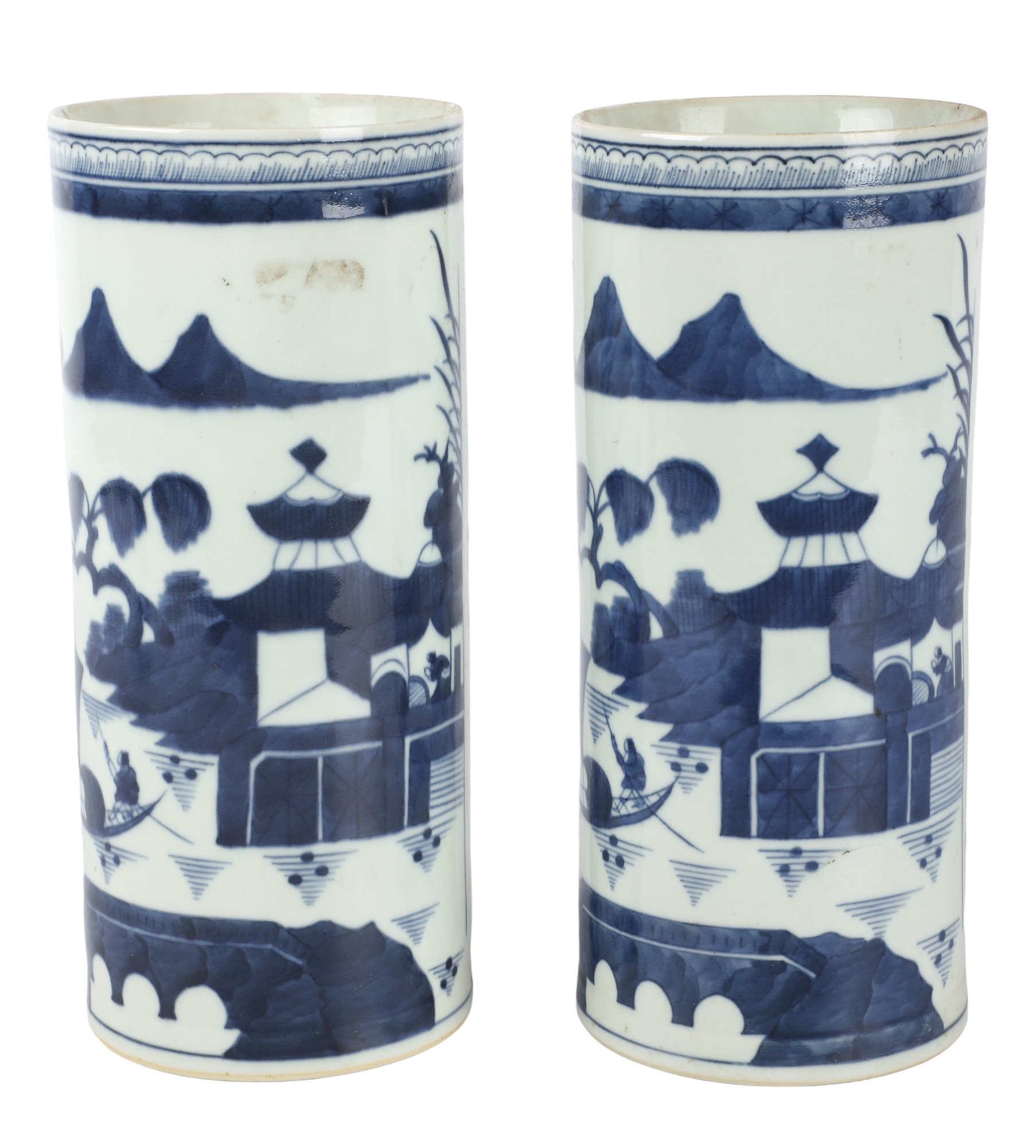 Pair of Chinese blue white porcelain 3ca735