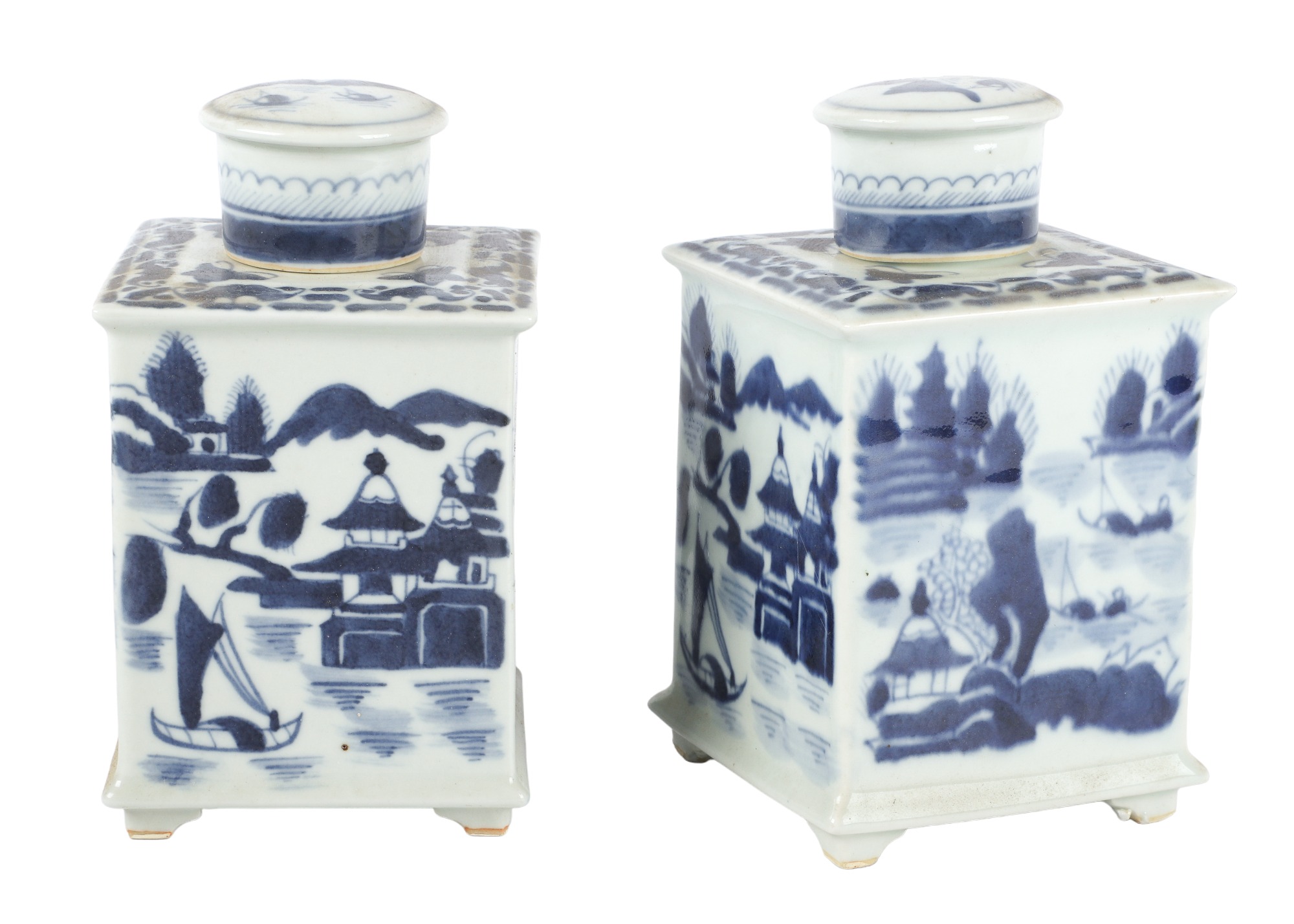 Pair of Chinese blue white porcelain 3ca737