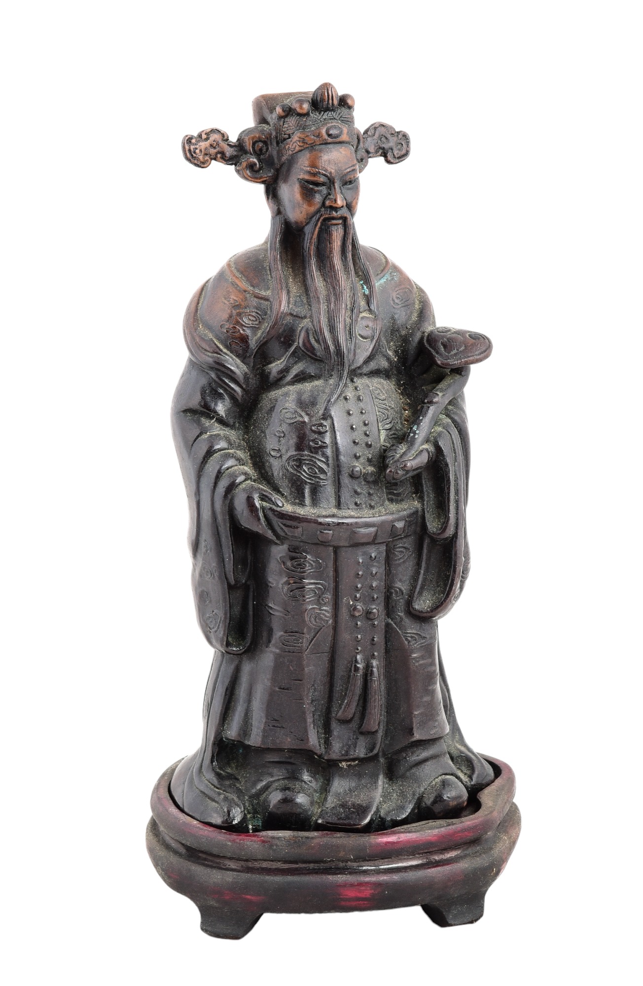 Chinese bronze figure Emperor 3ca731