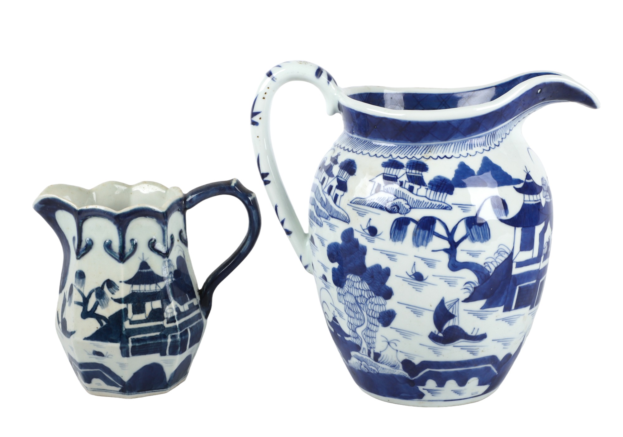(2) Chinese blue & white porcelain