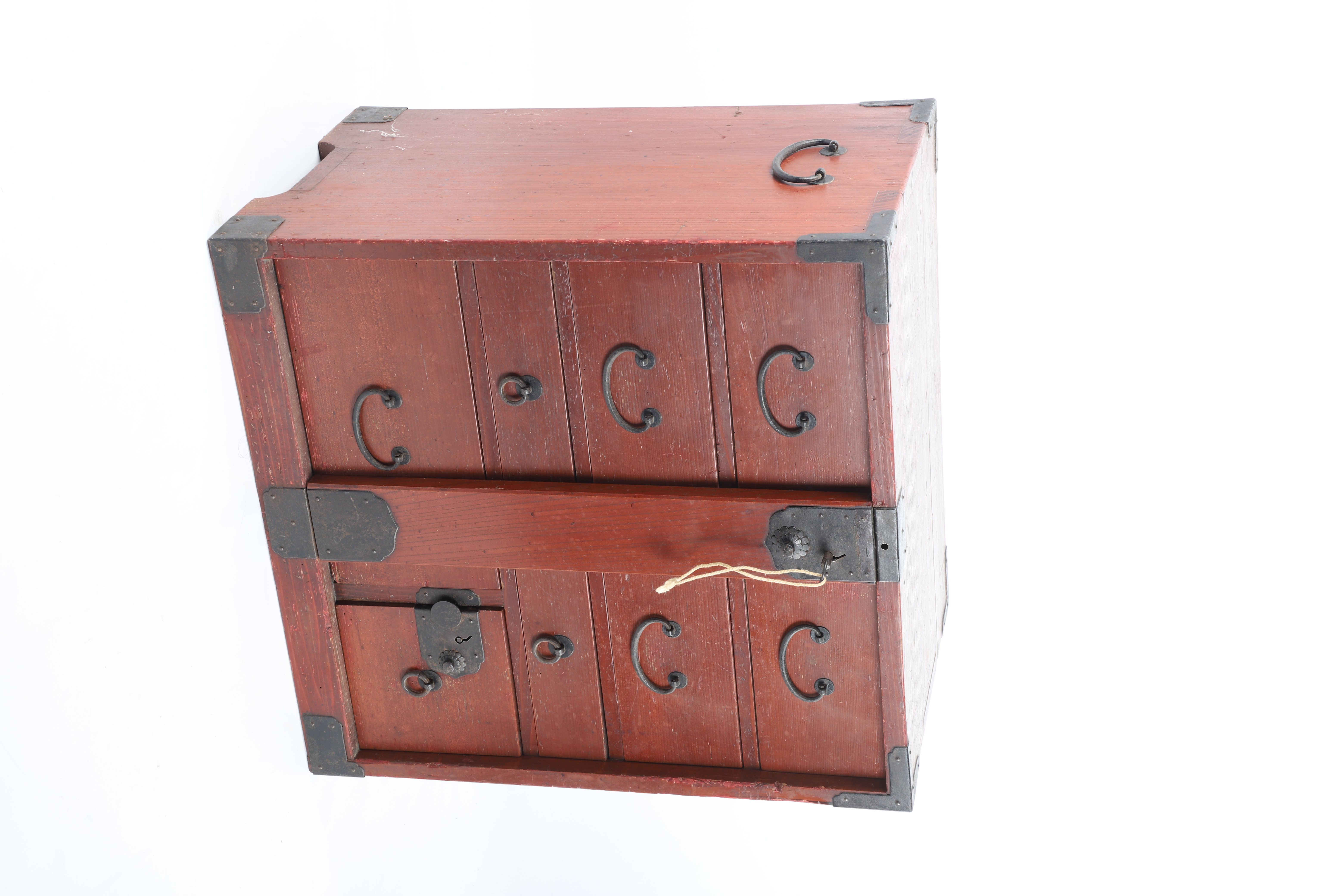 Japanese locking merchants chest  3ca7cb